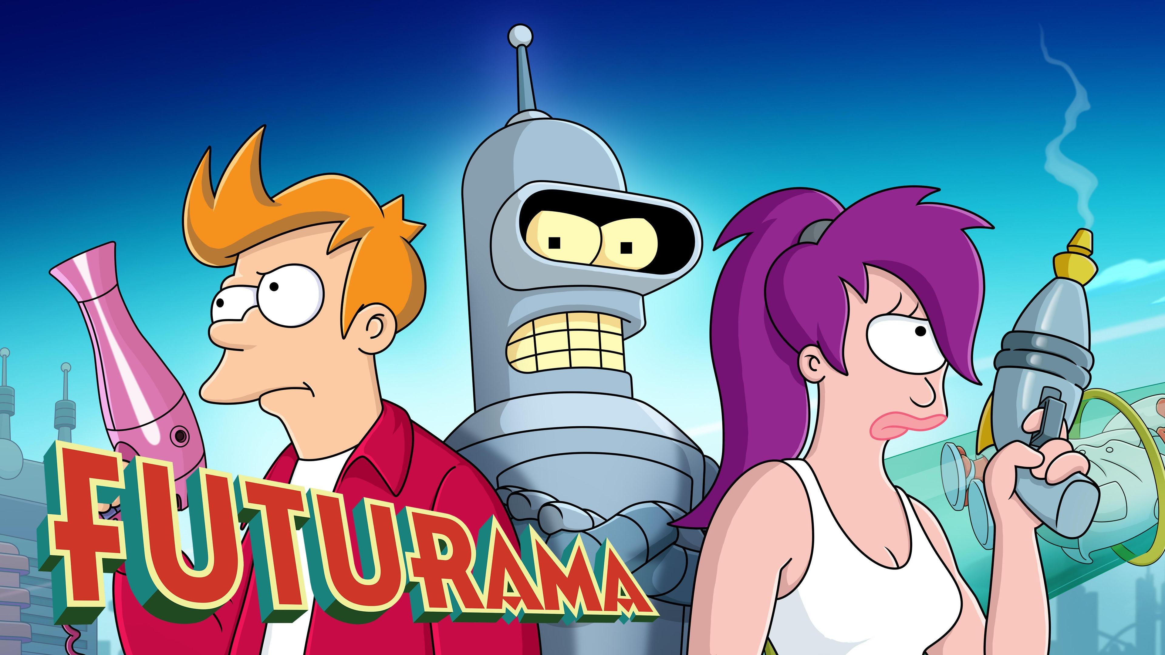 Futurama, Pôster, Desenho animado, Séries de TV, Série animada, Phillip J Fry, Bender (Futurama), Leela (Futurama)