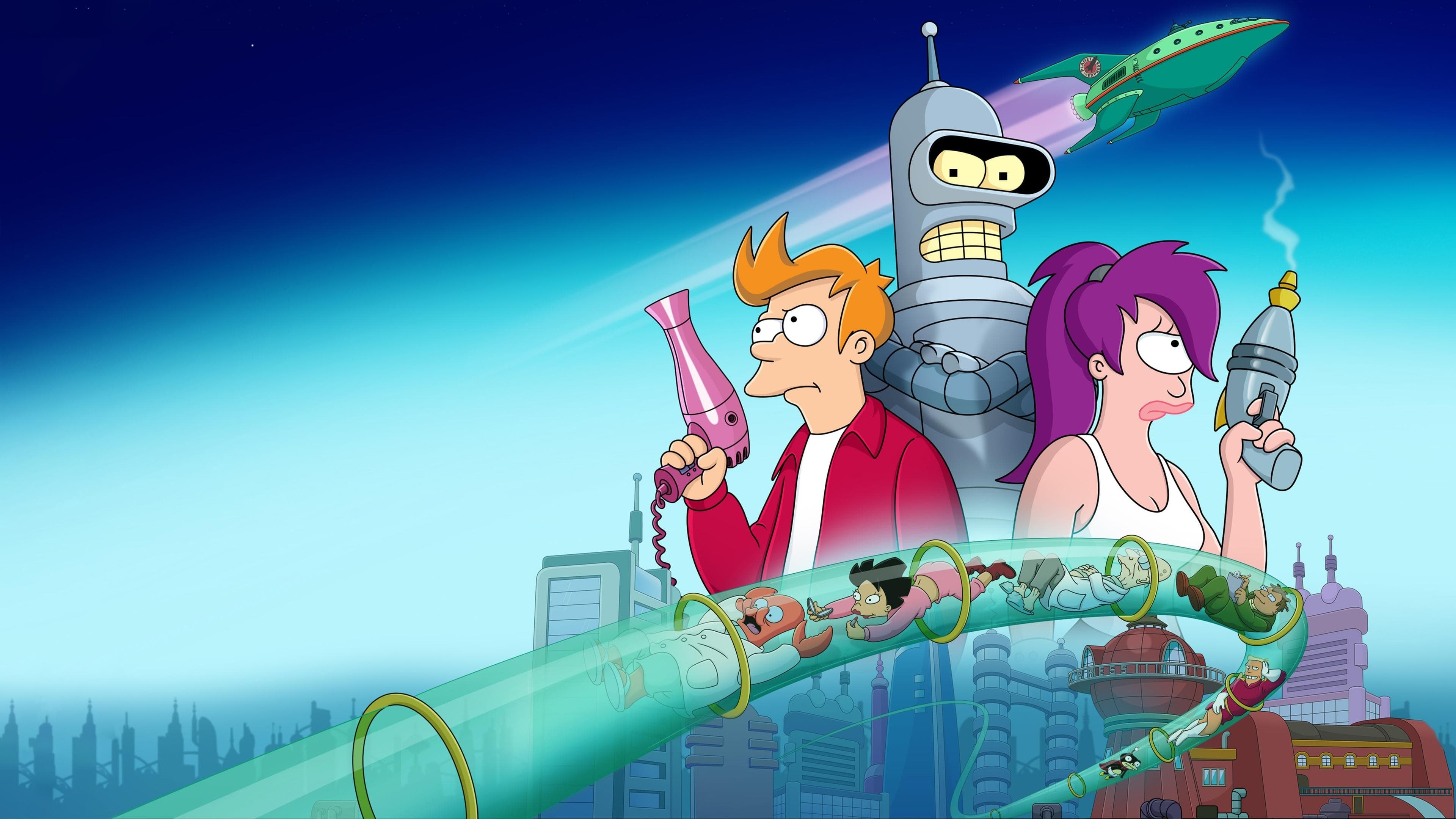 Futurama, Programa de TV, Desenho animado, Série animada, Phillip J Fry, Bender (Futurama), Leela (Futurama)