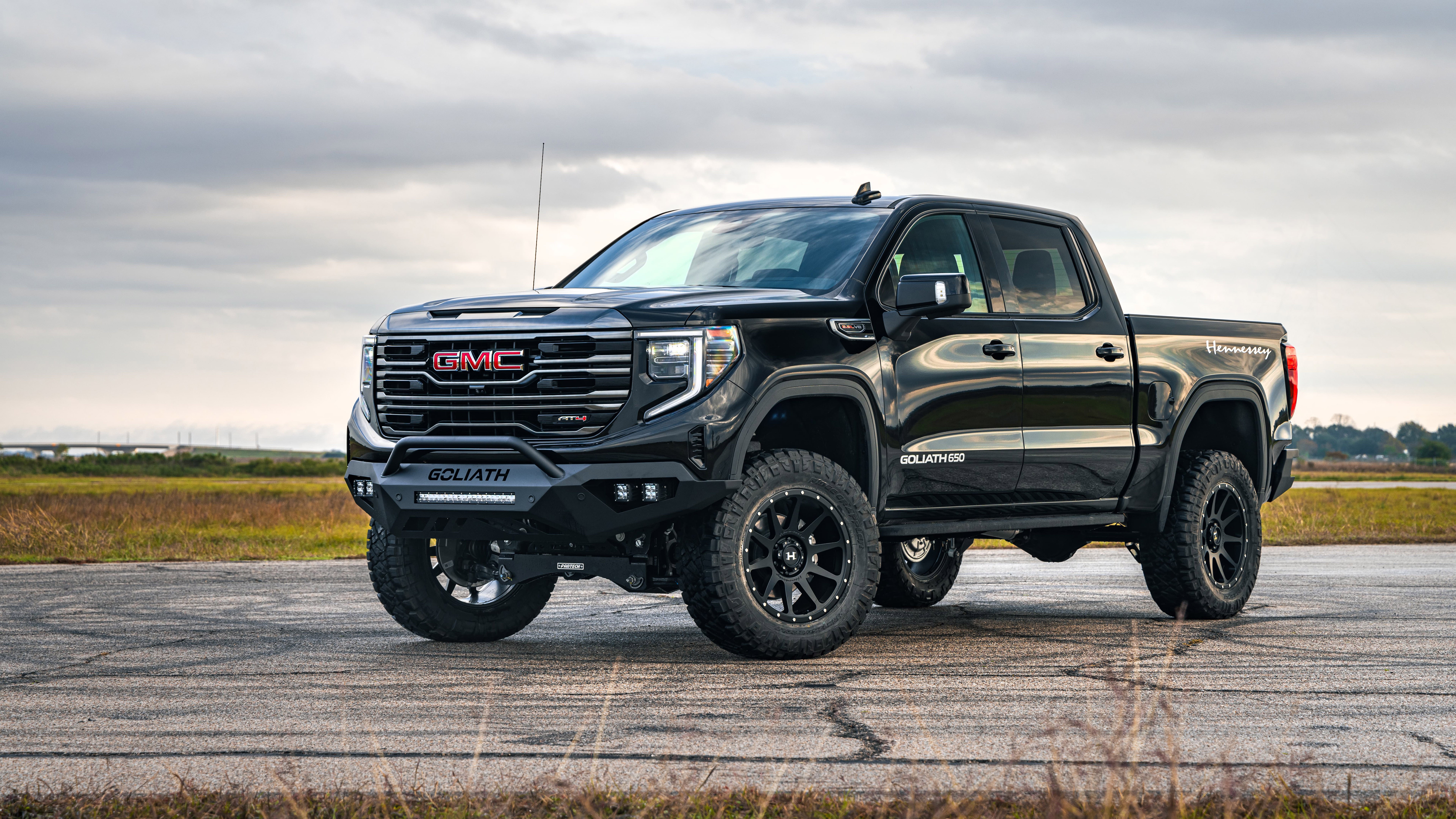 GMC Sierra, Hennessey, Caminhonetes off-road, Picape, 5K, 8K