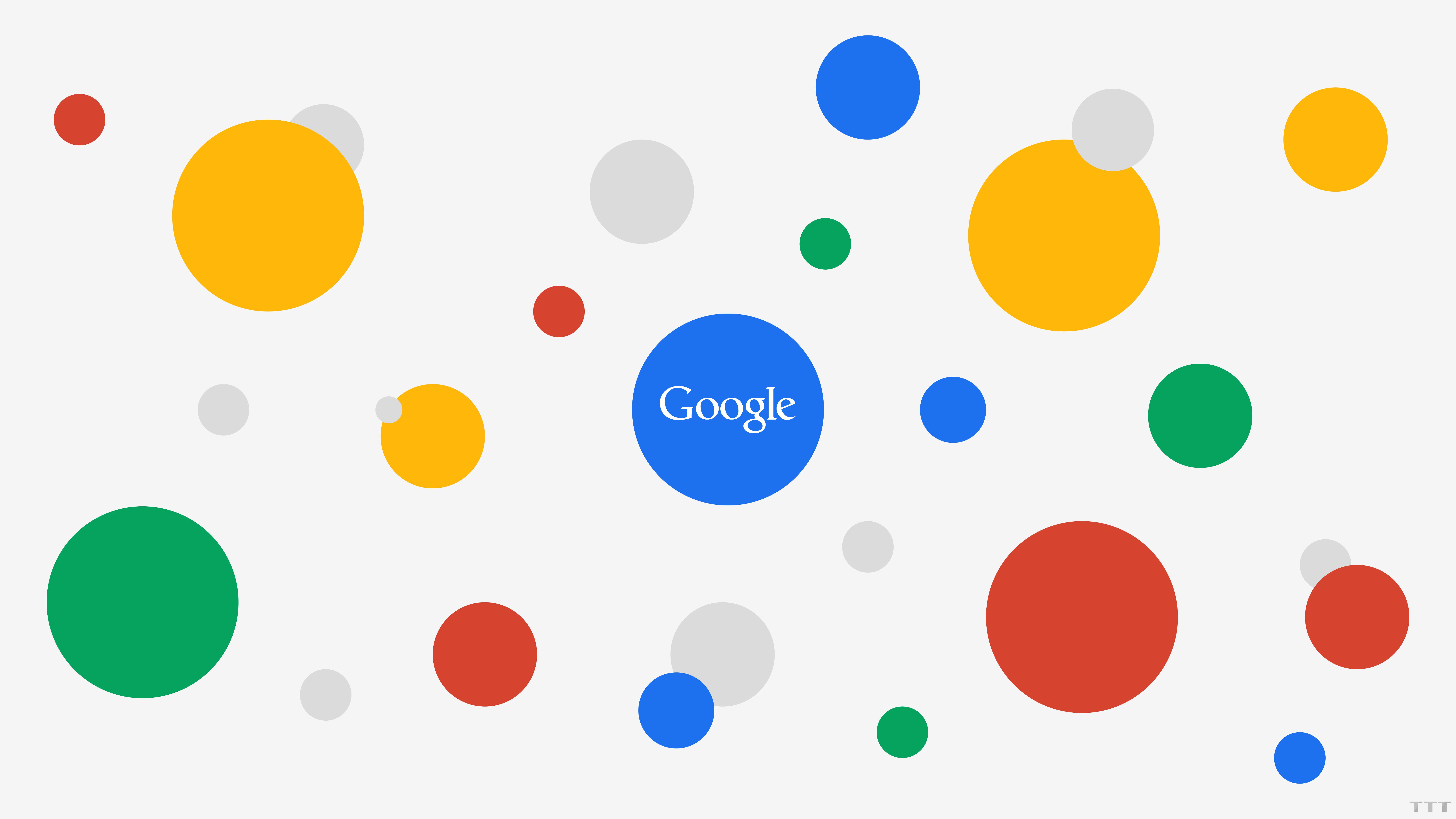 Google, Círculos, Multicolorido, Colorido, Fundo branco, 5K, 8K