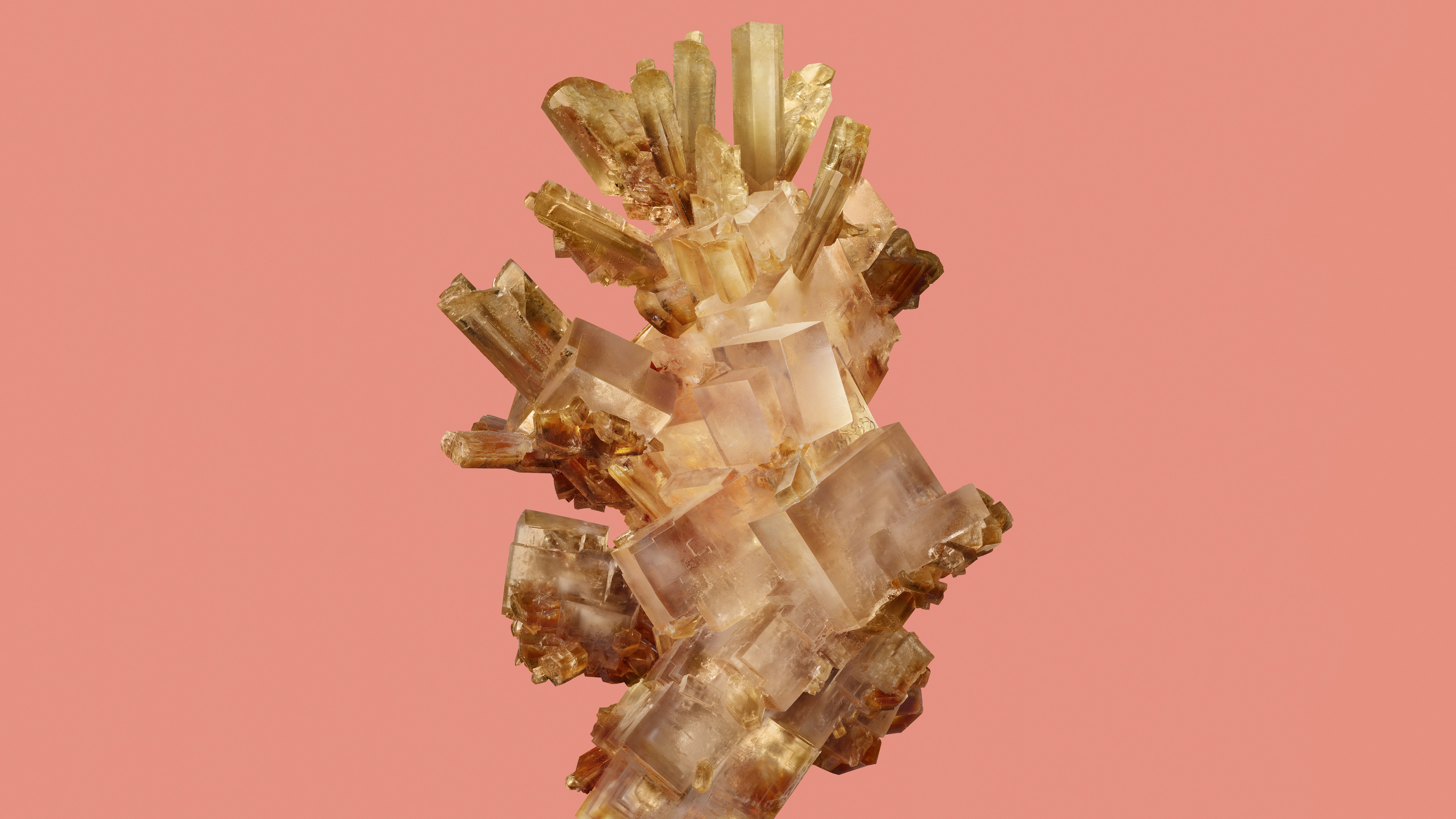 Google Pixel 8, Fundo pastel, Fractal, 5K, Safira, Cristal de fluorita, Pedra preciosa