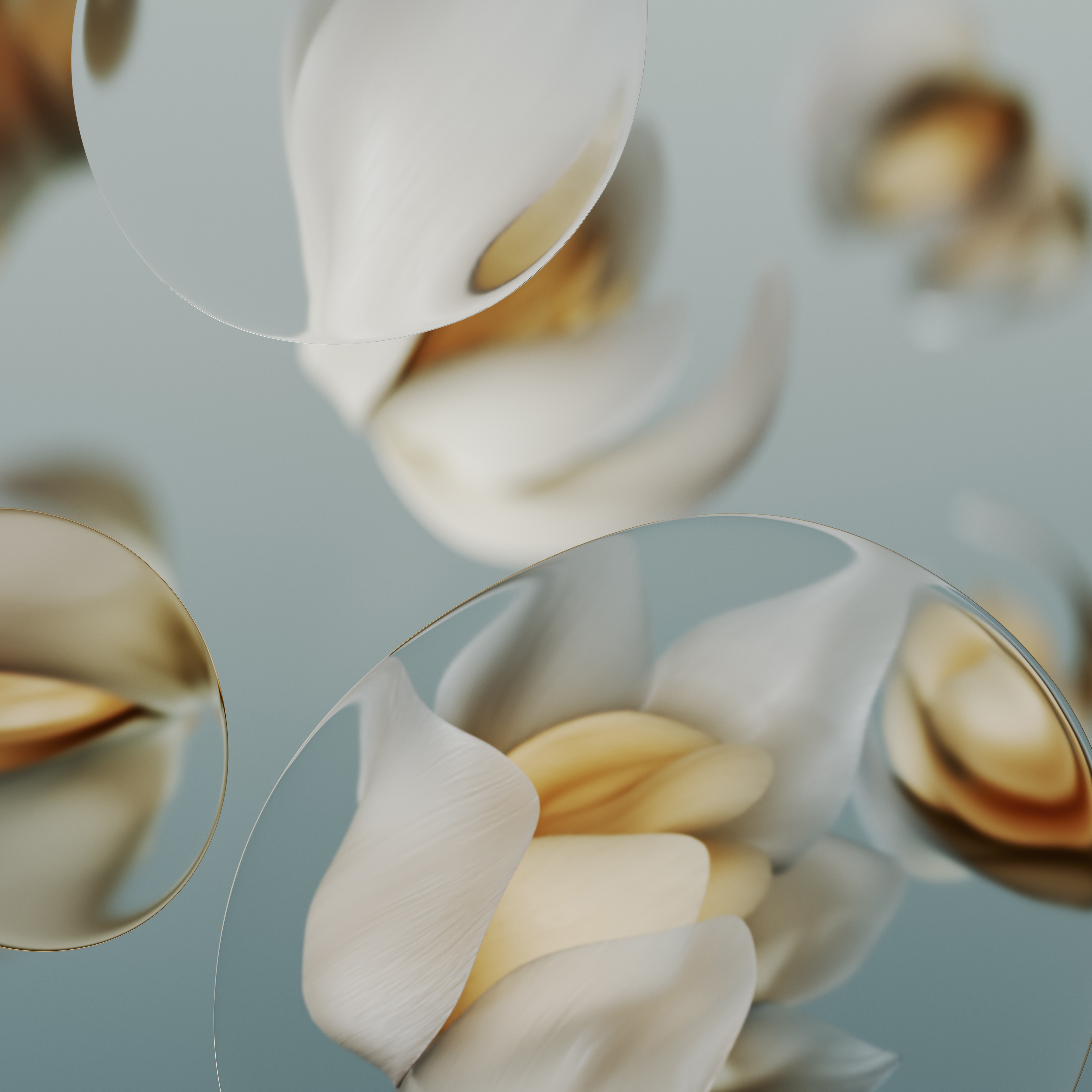 Google Pixel 9a, Estética, Geométrico, Stock, 5K, Macro, Arte moderna, Contemporâneo, Bolhas, Bolinhas de gude, Porcelana