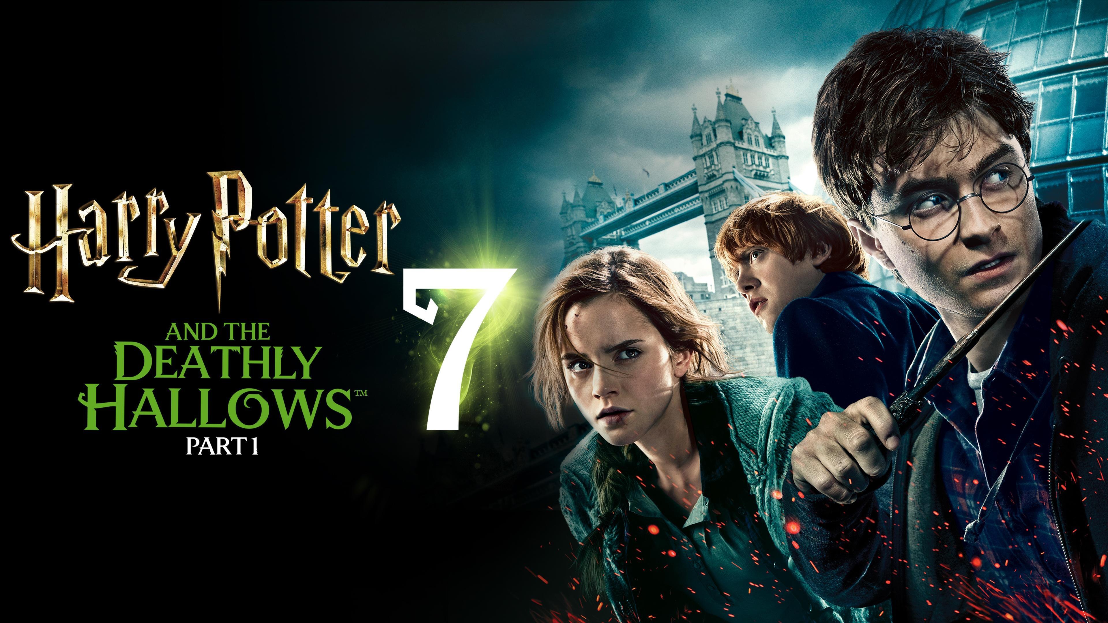 Harry Potter e as Relíquias da Morte Parte 1, Pôster, Daniel Radcliffe como Harry Potter, Emma Watson como Hermione Granger, Ron Weasley