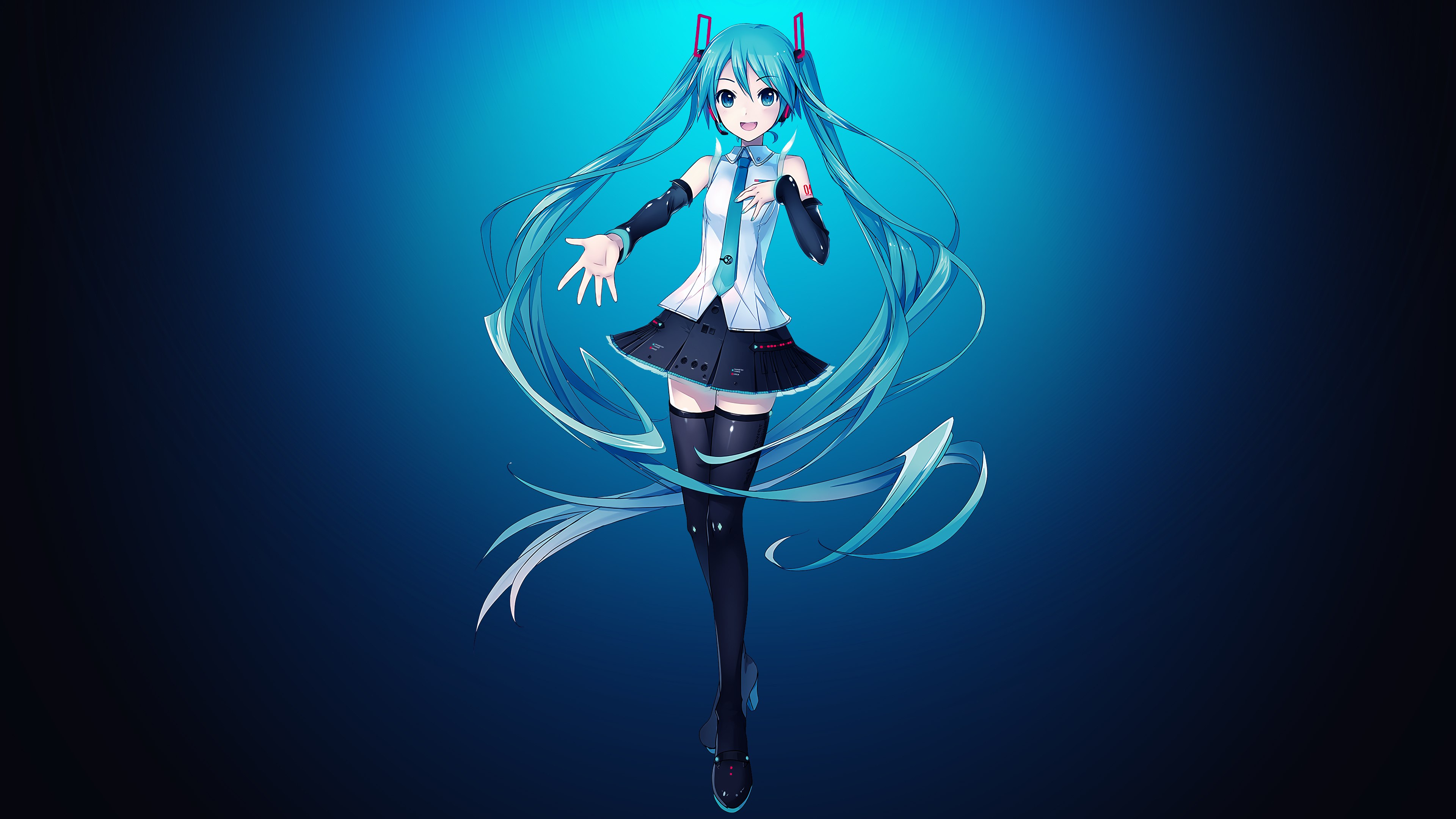Hatsune Miku, Azul profundo, Garota japonesa, Garota de anime