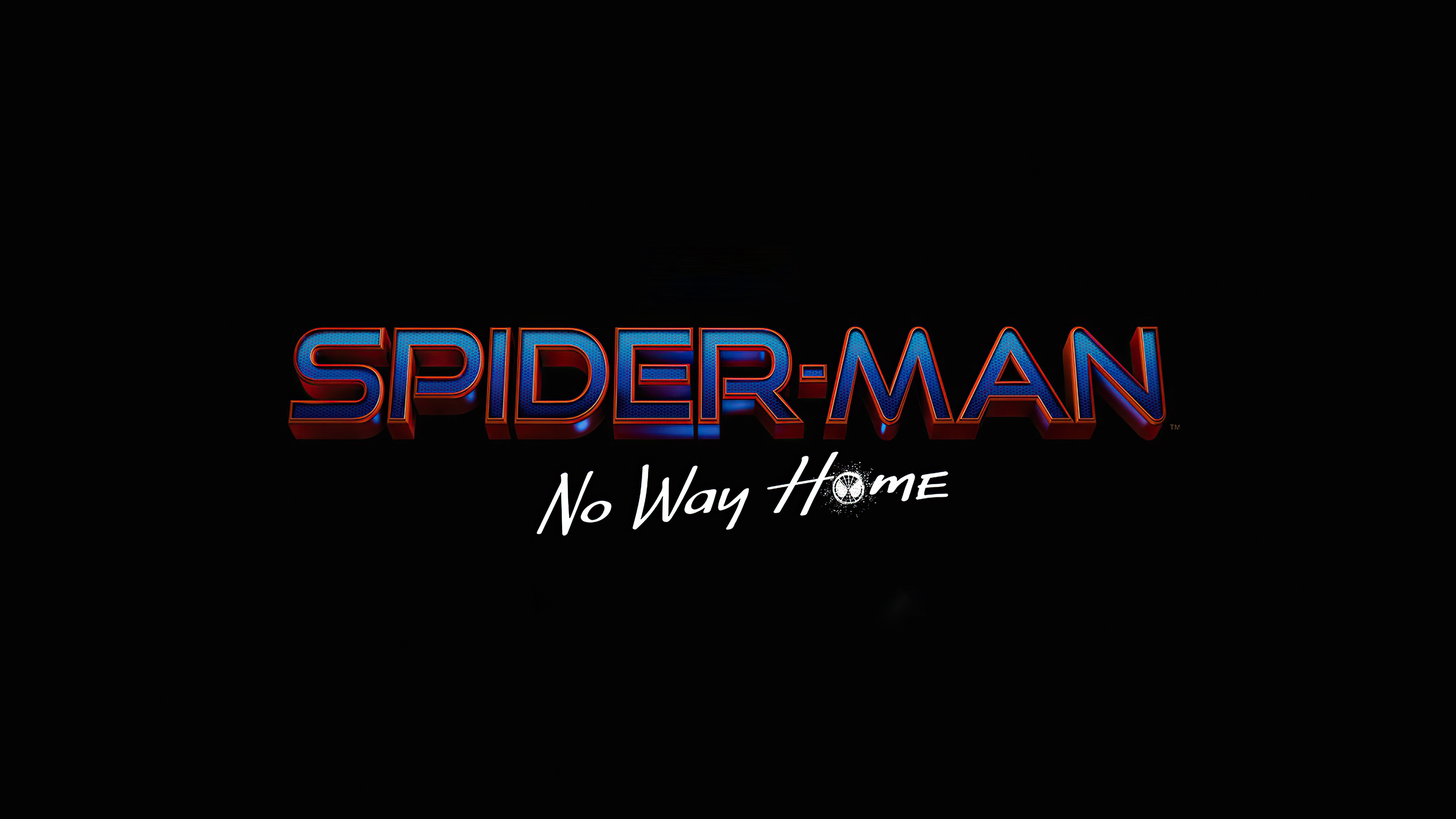 Homem-Aranha: Sem Volta Para Casa, Logo, Filmes de 2021, Marvel Comics, AMOLED, 5K