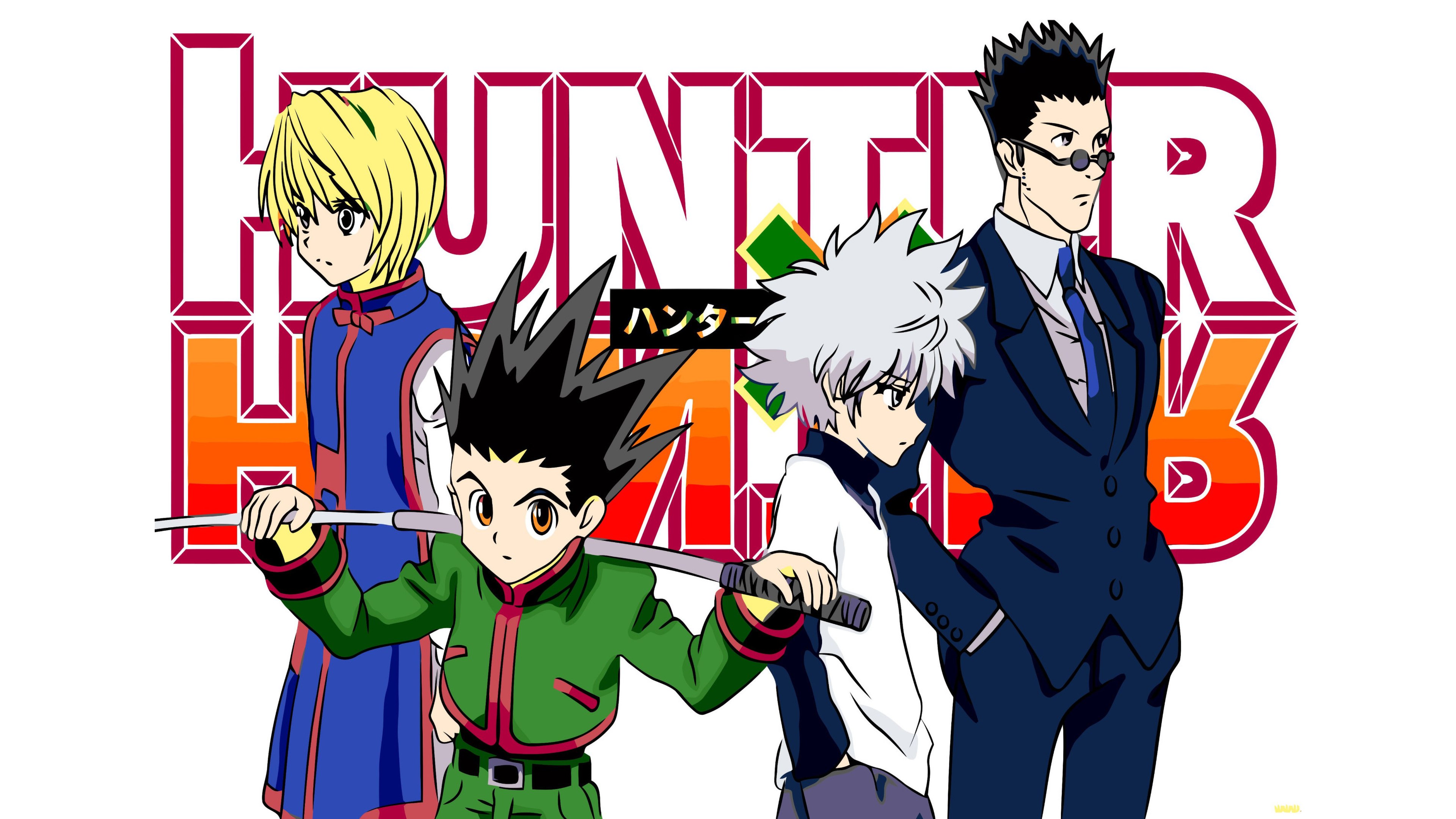 Hunter x Hunter, Kurapika, Gon Freecss, Killua Zoldyck, Leorio