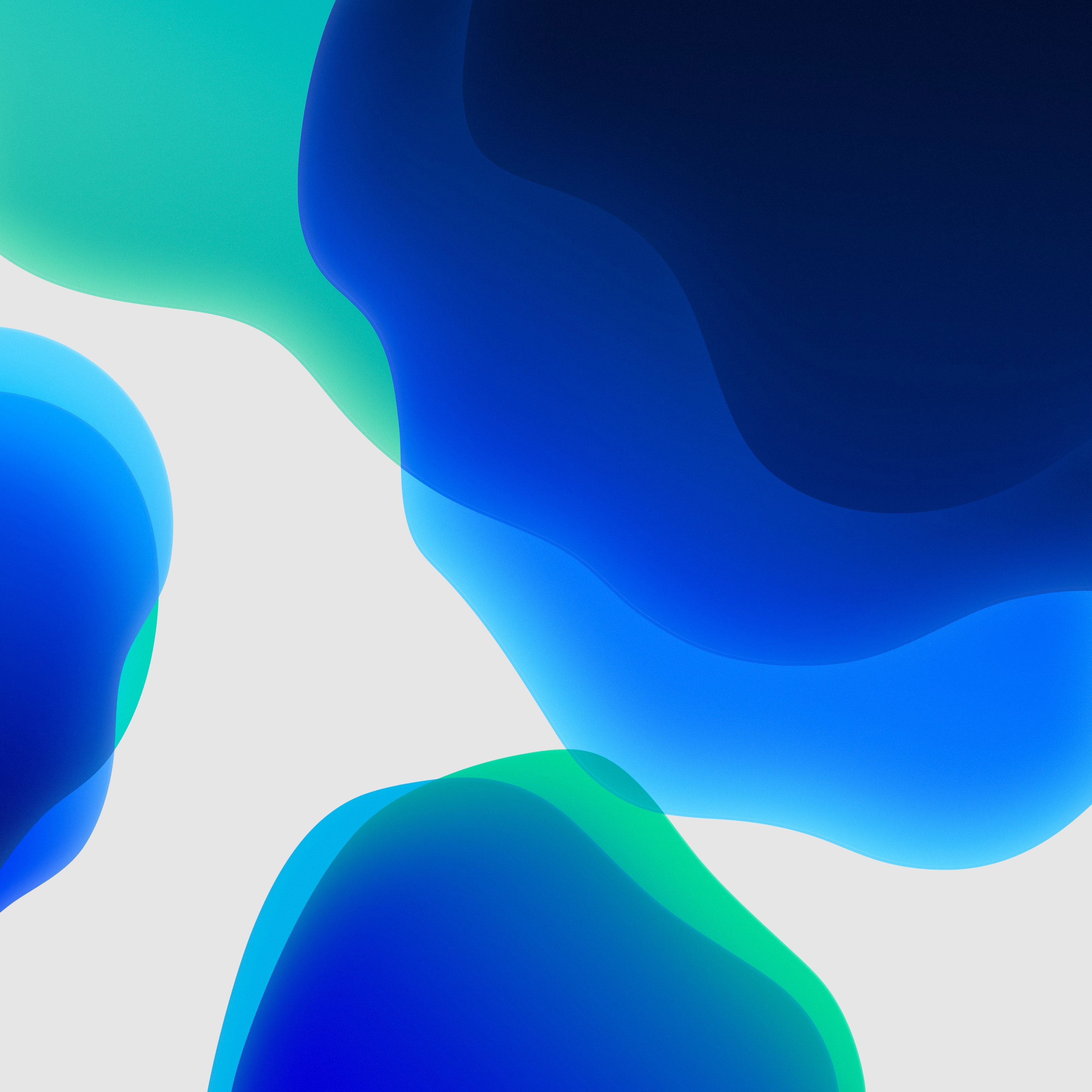 iPadOS, Azul, Stock, Fundo branco, iOS 13