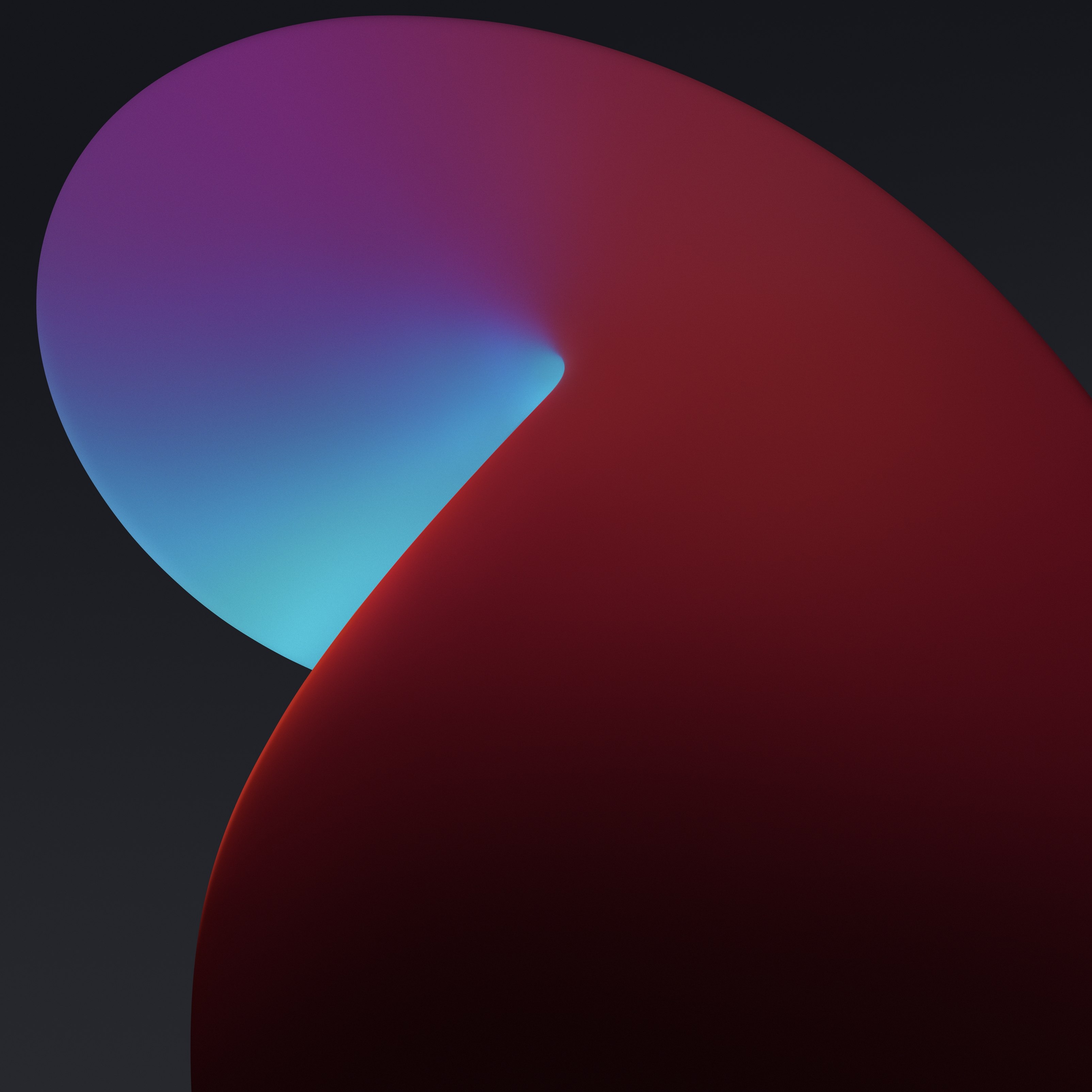 iPadOS, Vermelho, Abstrato escuro