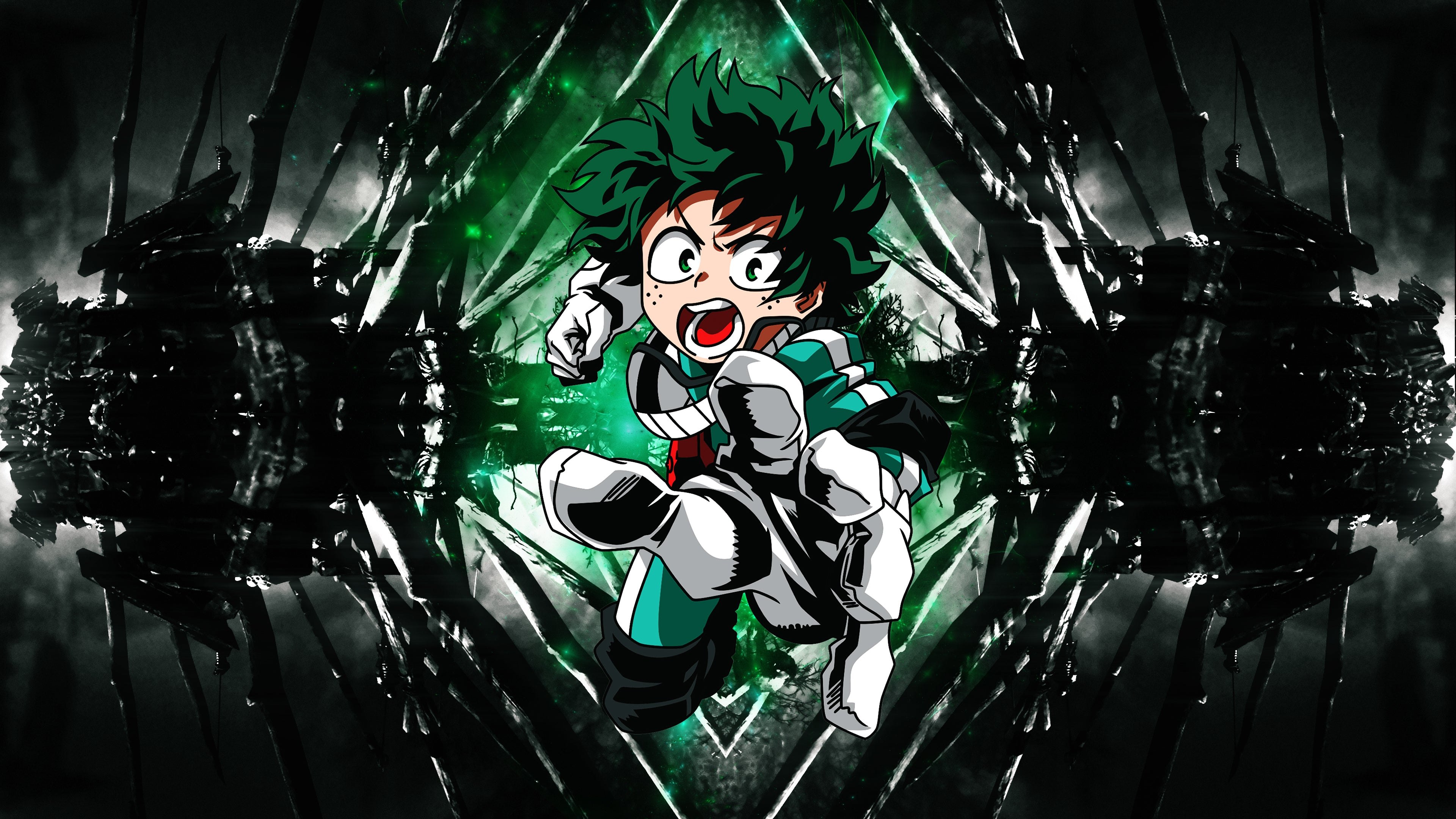 Izuku Midoriya, Fundo escuro, My Hero Academia