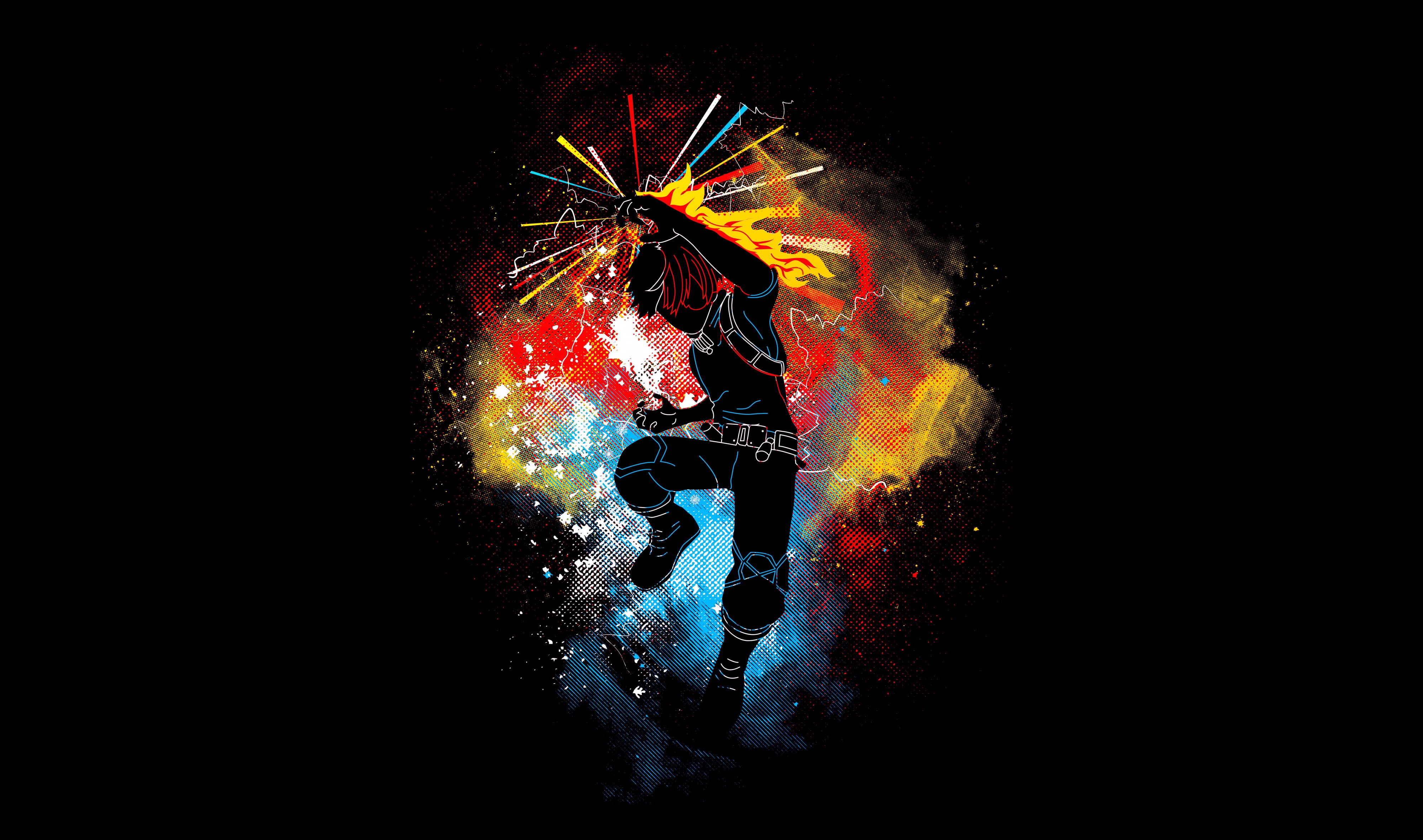 Izuku Midoriya, AMOLED, My Hero Academia, Fundo preto
