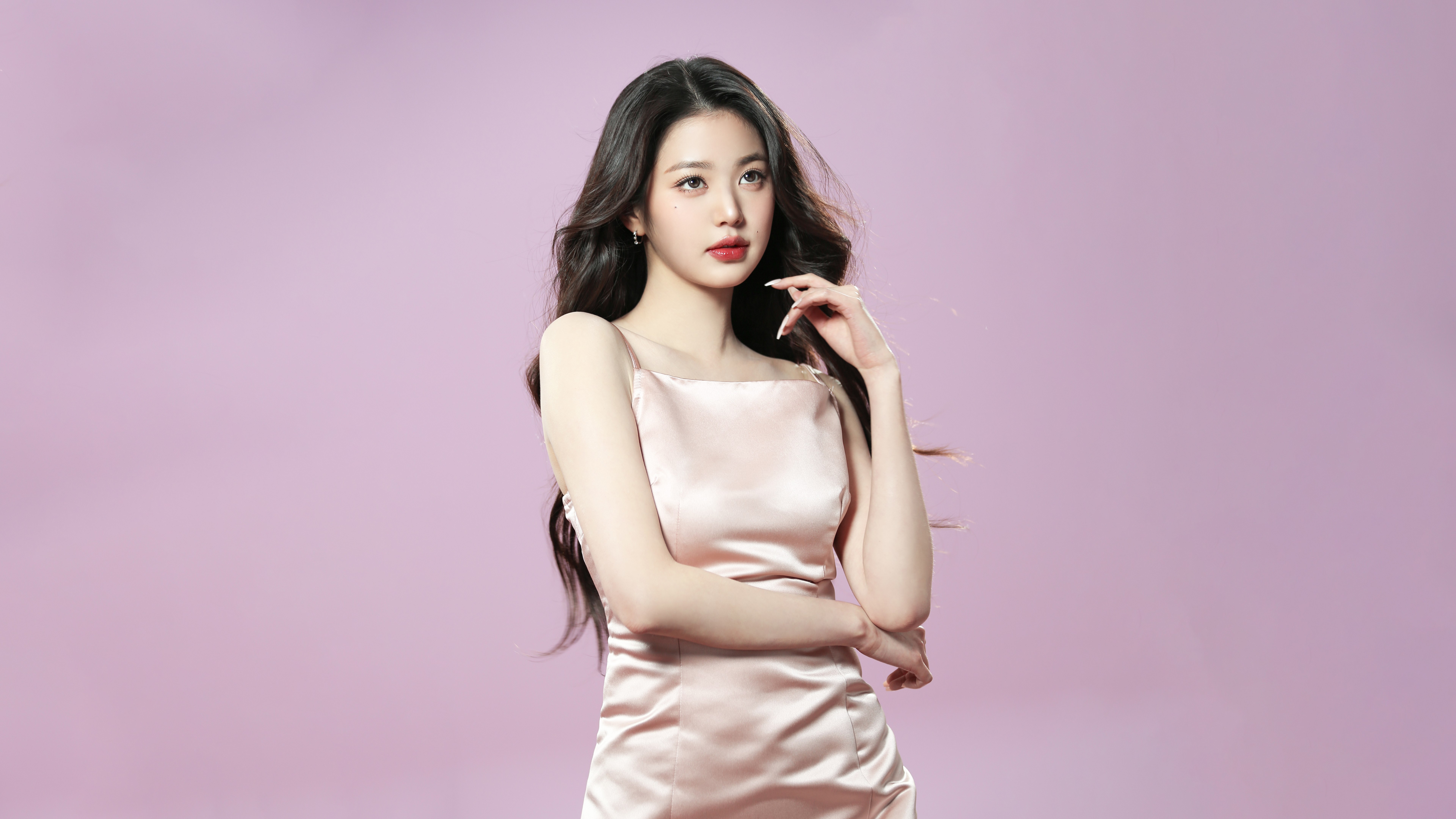 Jang Wonyoung, K-pop, 8K, Cantora de K-Pop, Roxo pastel, 5K, Cantora sul-coreana