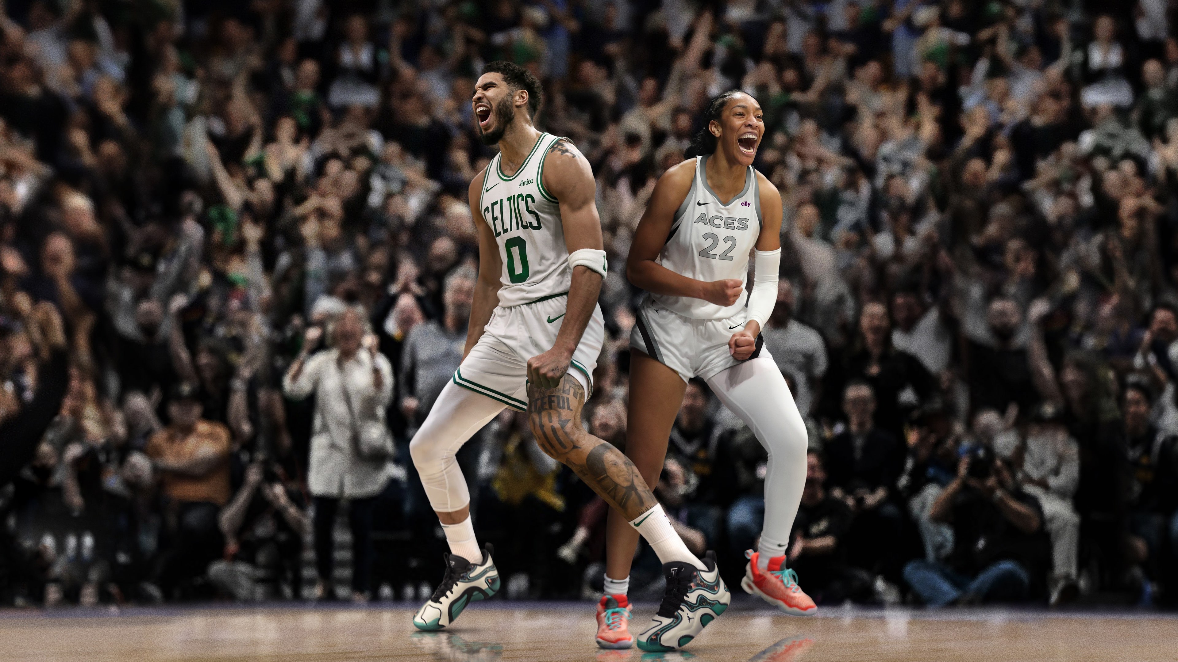 Jayson Tatum, Aja Wilson, NBA 2K25, Jogos de 2024, Videogame