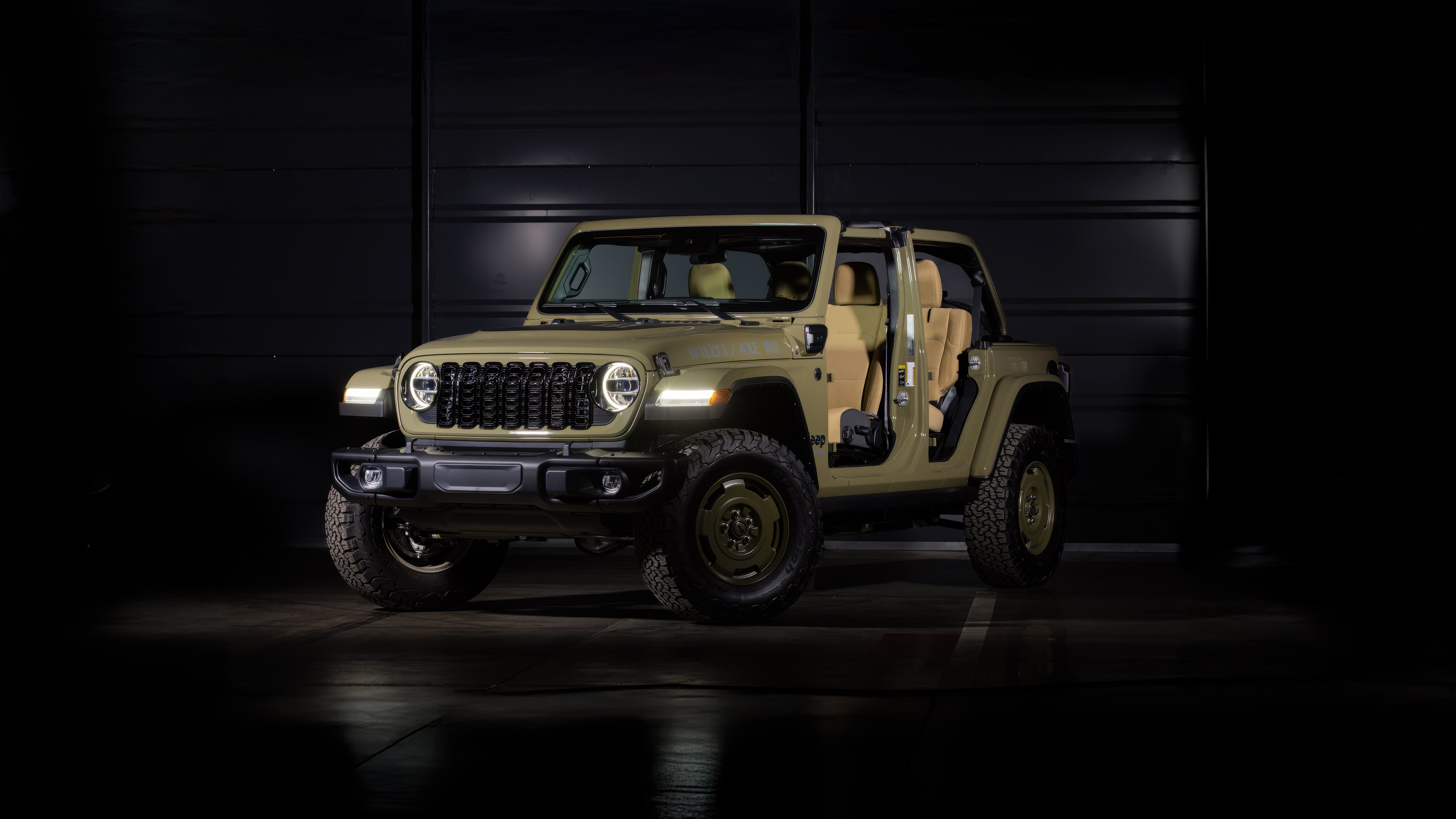 Jeep Wrangler Unlimited 4xe Willys Special Edition, 2025, 5K, Fundo escuro, Jeep Wrangler Unlimited