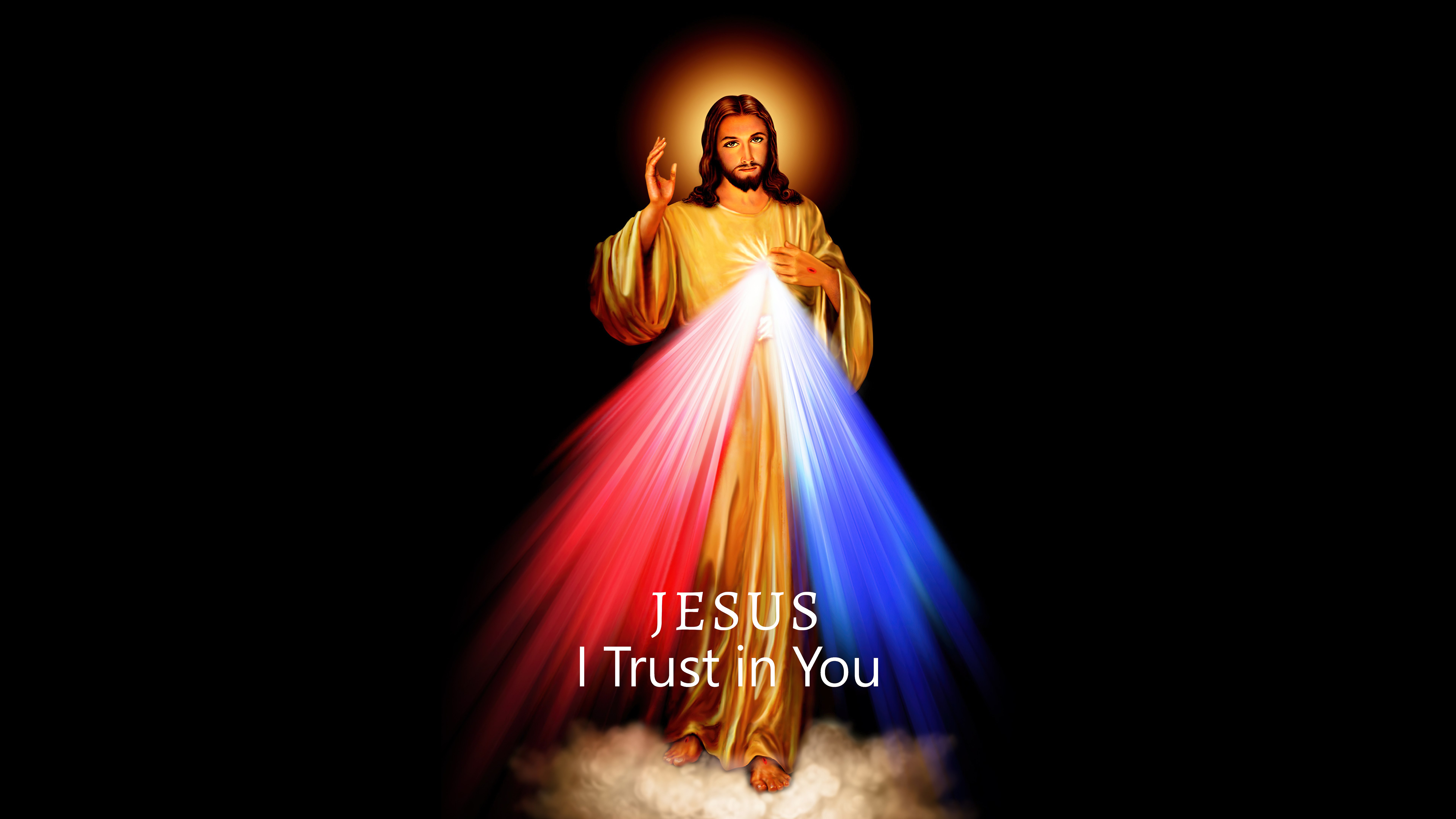 Jesus, Eu confio em Ti, 8K, Divino, Frases de Jesus, Jesus Cristo, Fundo preto