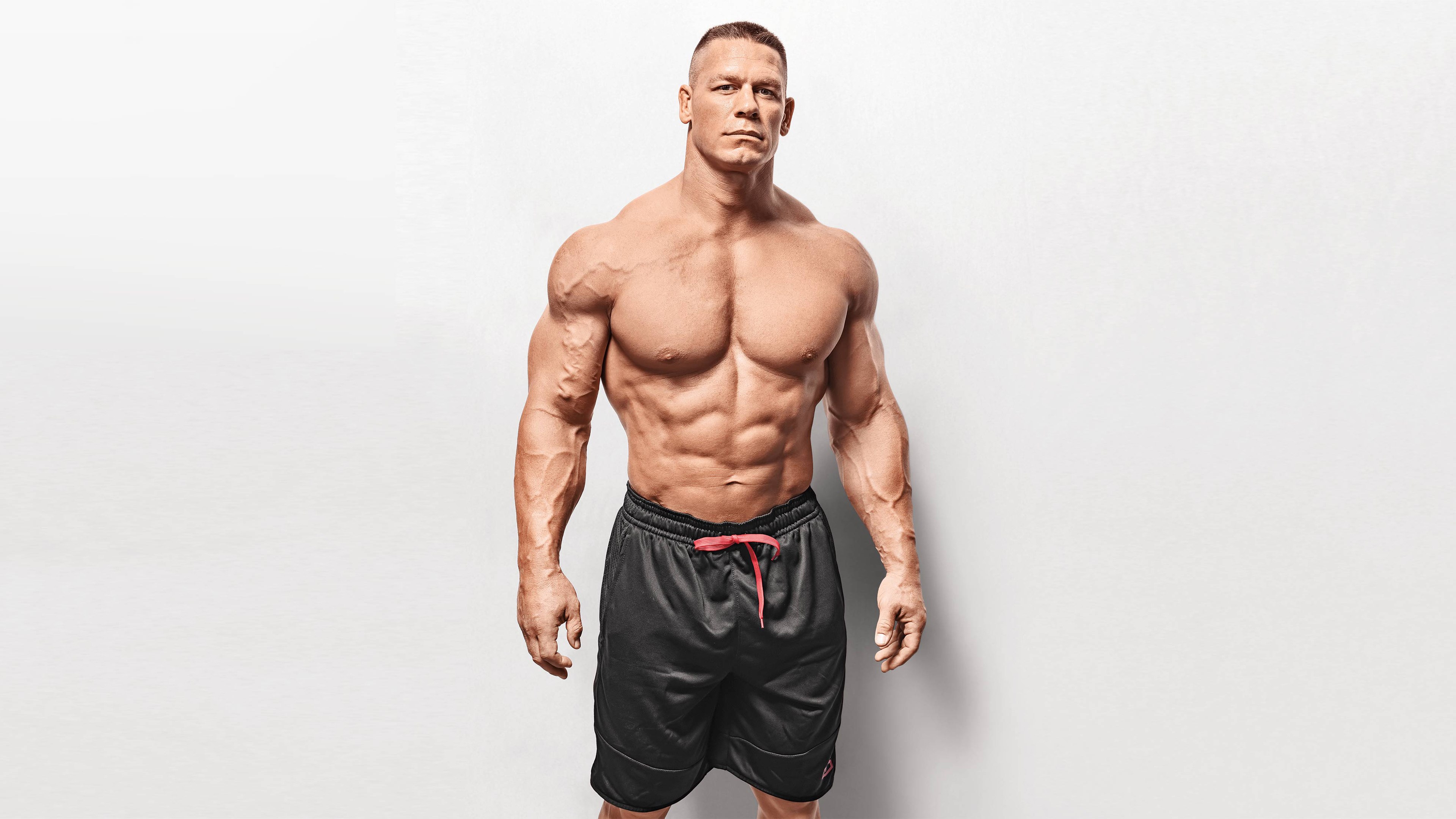 John Cena, Fisiculturista, Lutador da WWE, Fundo branco