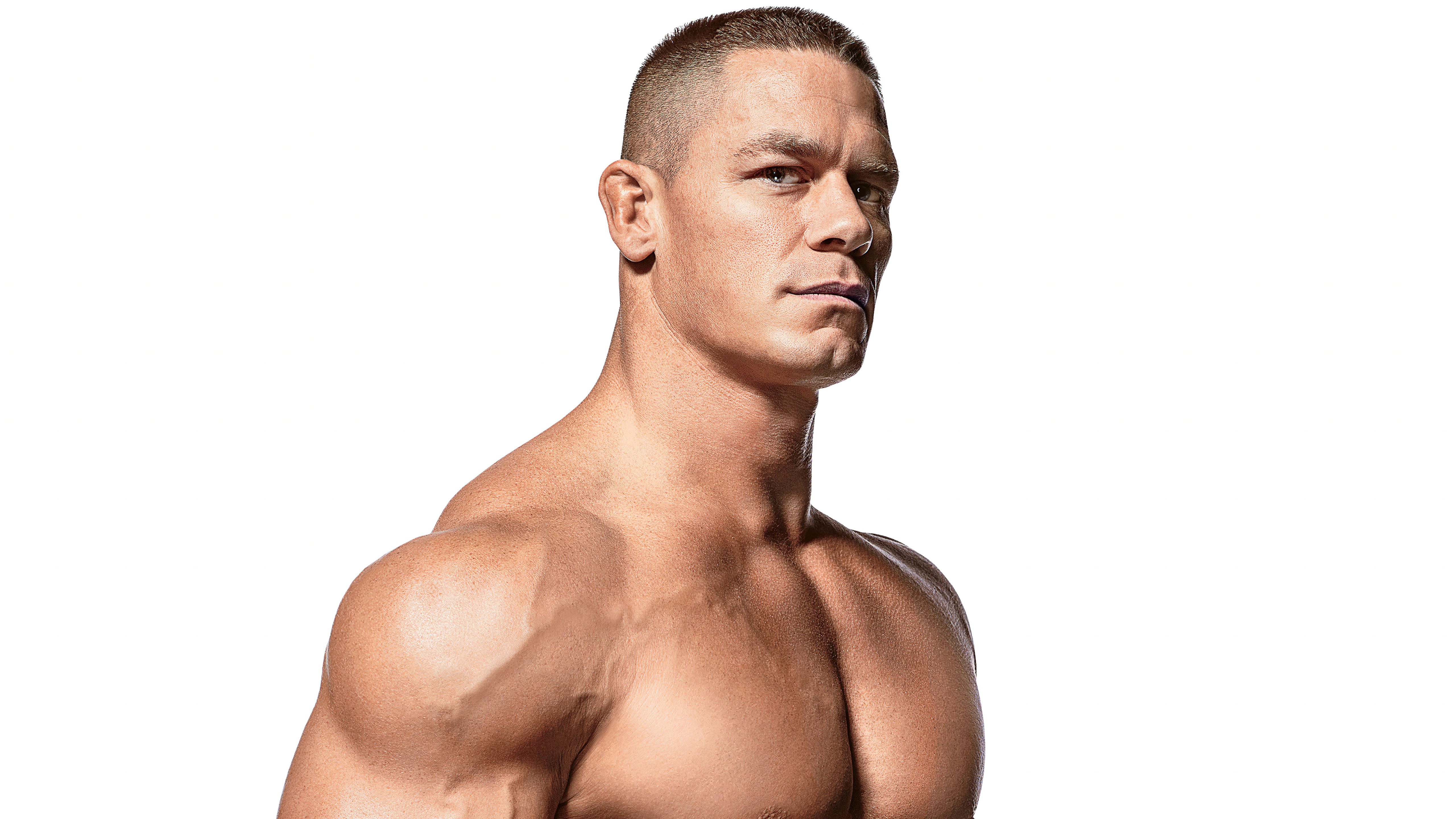 John Cena, Lutador da WWE, Fisiculturista, Fundo branco, 5K