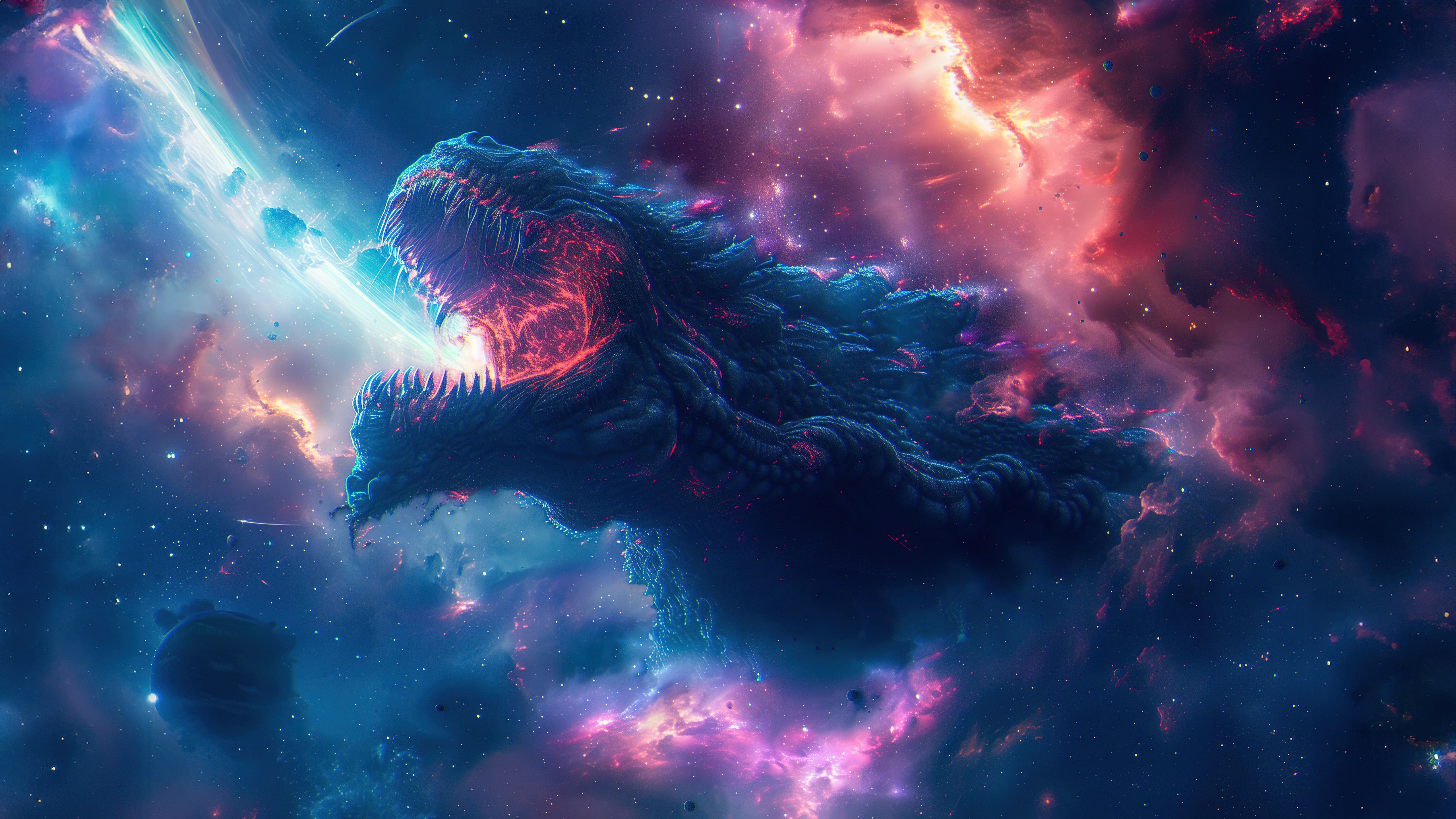 Kaiju, Monstro, Arte de IA, Godzilla, 5K