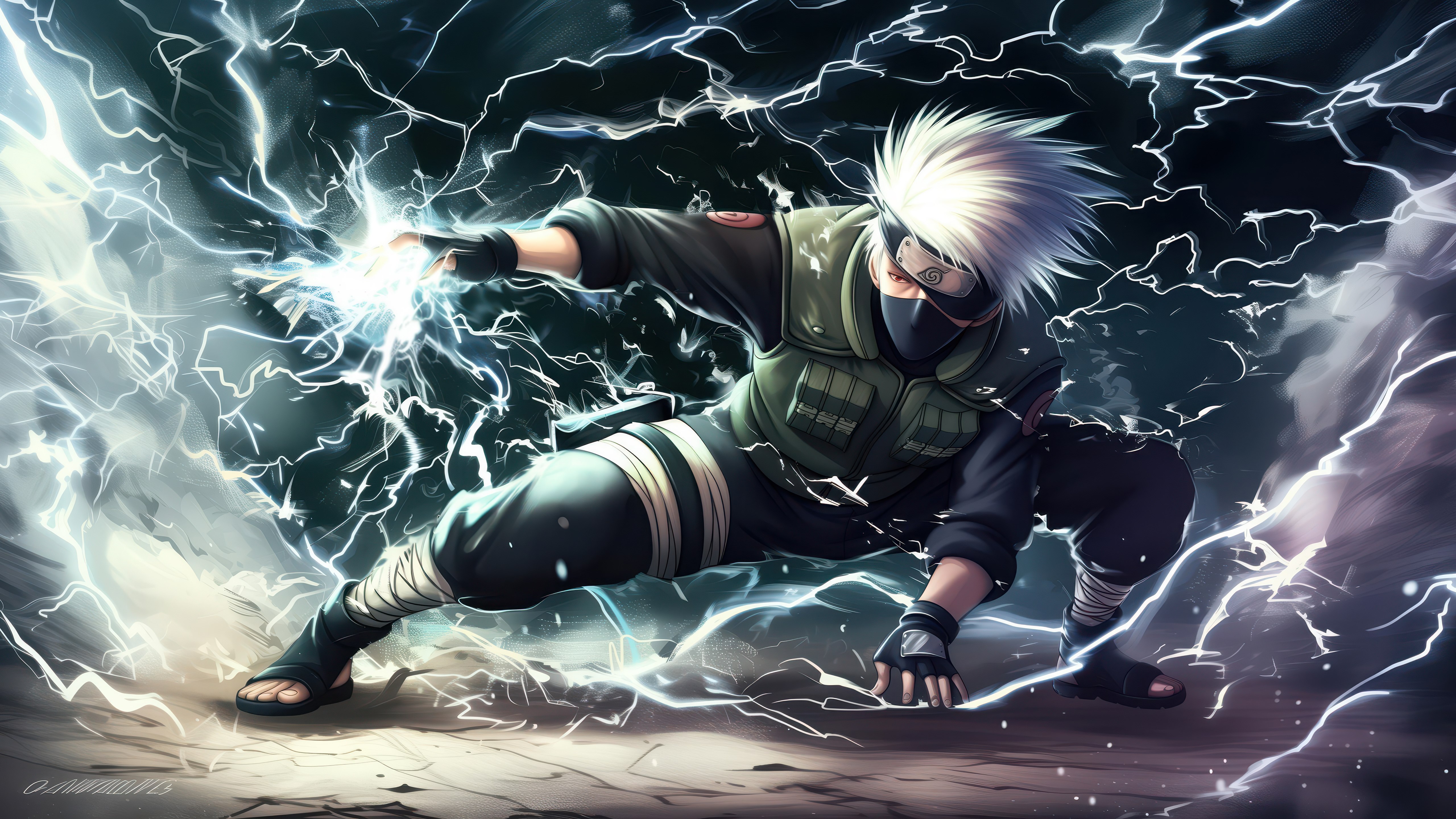 Kakashi Hatake, Arte, Arte de IA, Naruto, 5K