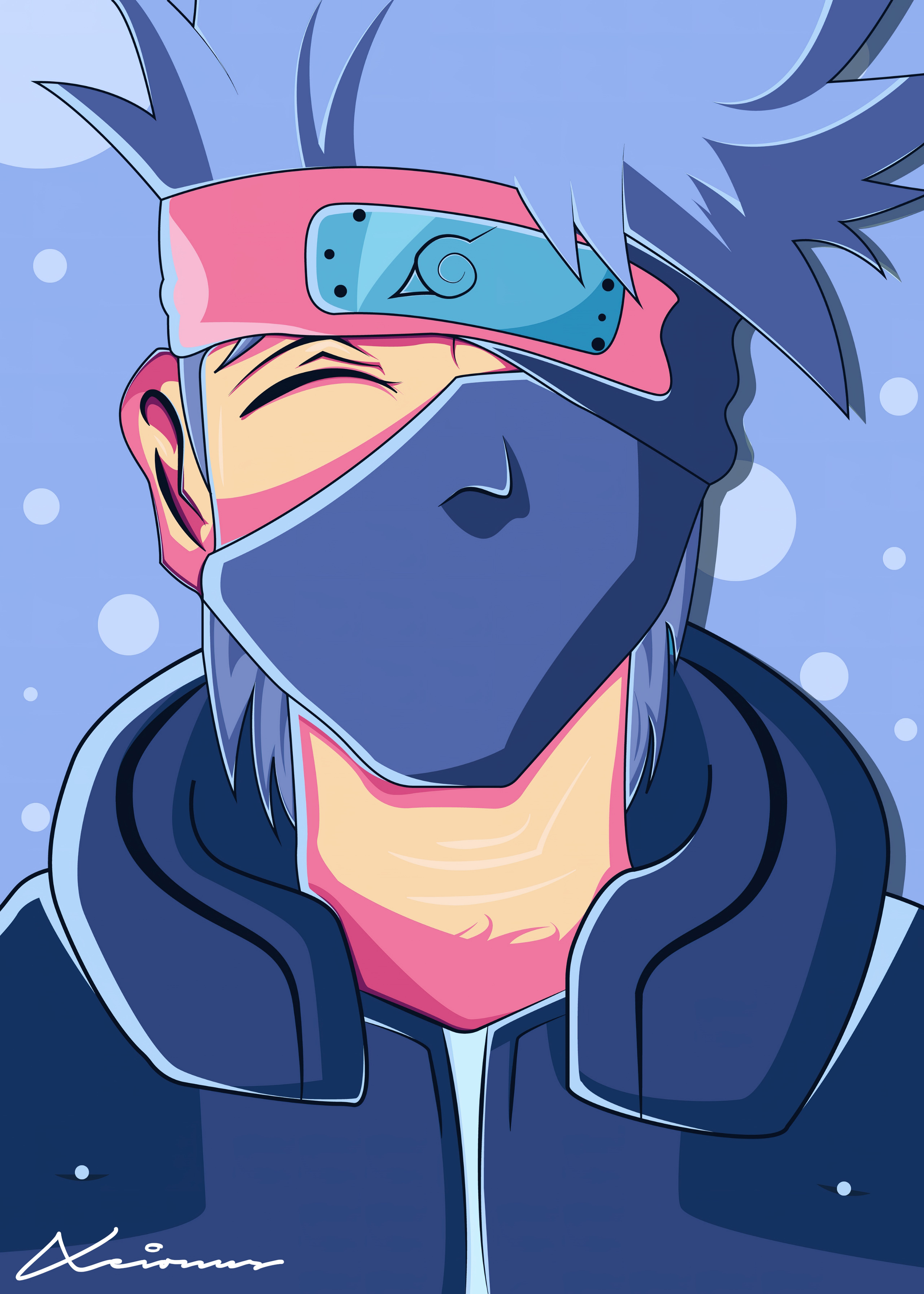 Kakashi Hatake, Arte digital, Ilustração, 5K