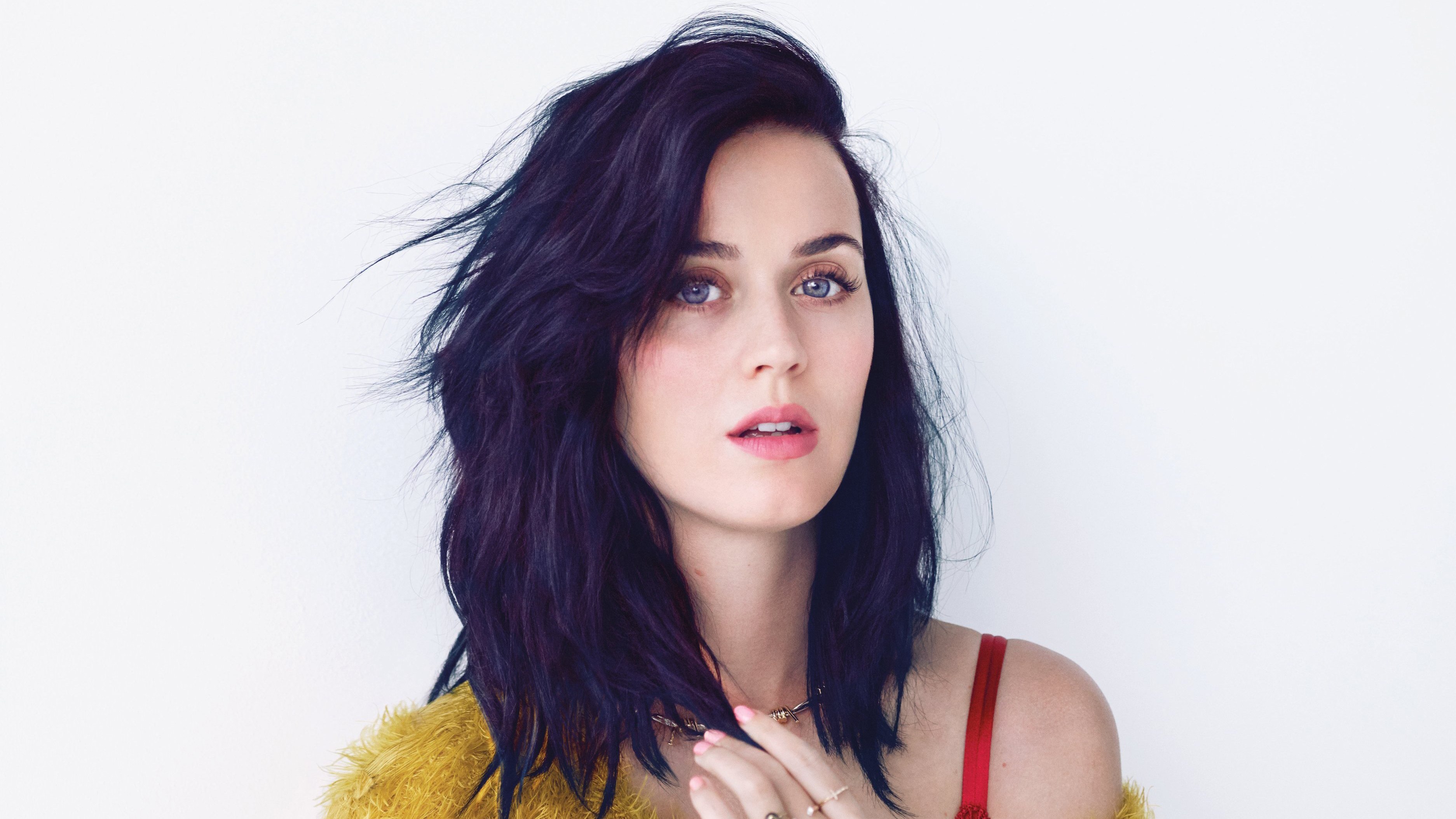 Katy Perry, Retrato, Cantora americana, Fundo branco