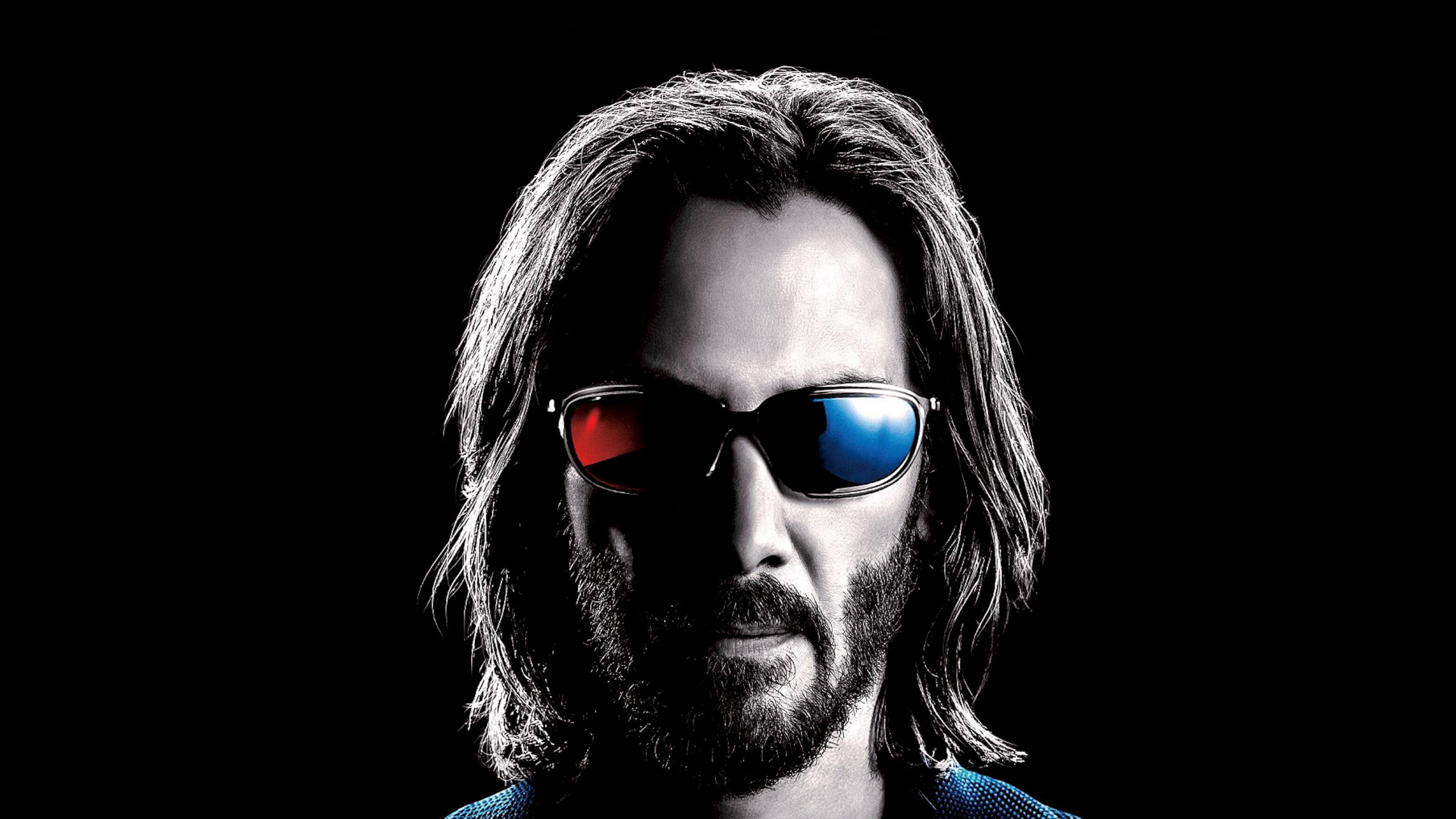 Keanu Reeves, Neo, The Matrix Resurrections, Filmes de 2022, Fundo preto, AMOLED