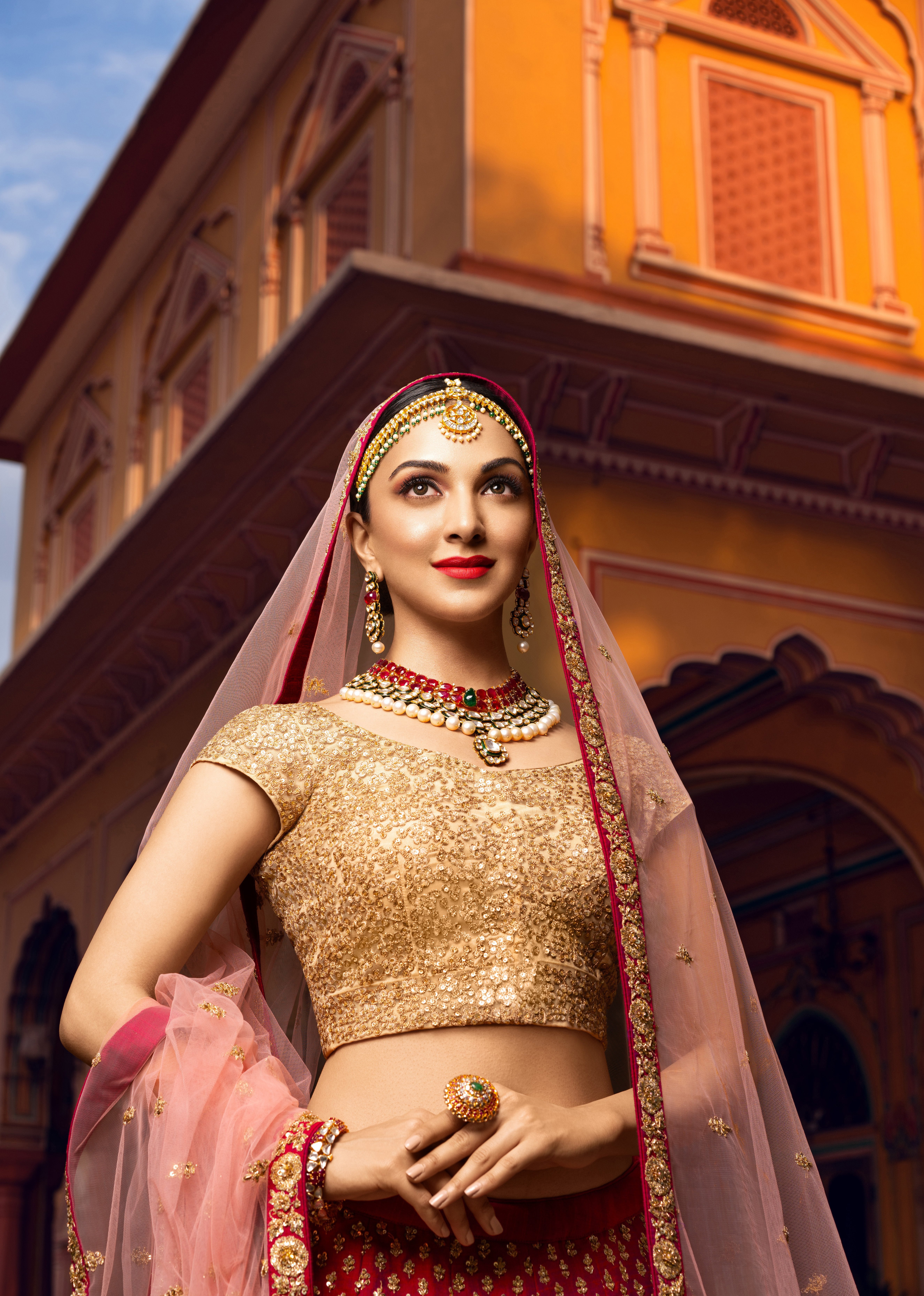Kiara Advani, Tradicional, Atriz de Bollywood, Noiva, Atriz linda, Atriz indiana, 5K