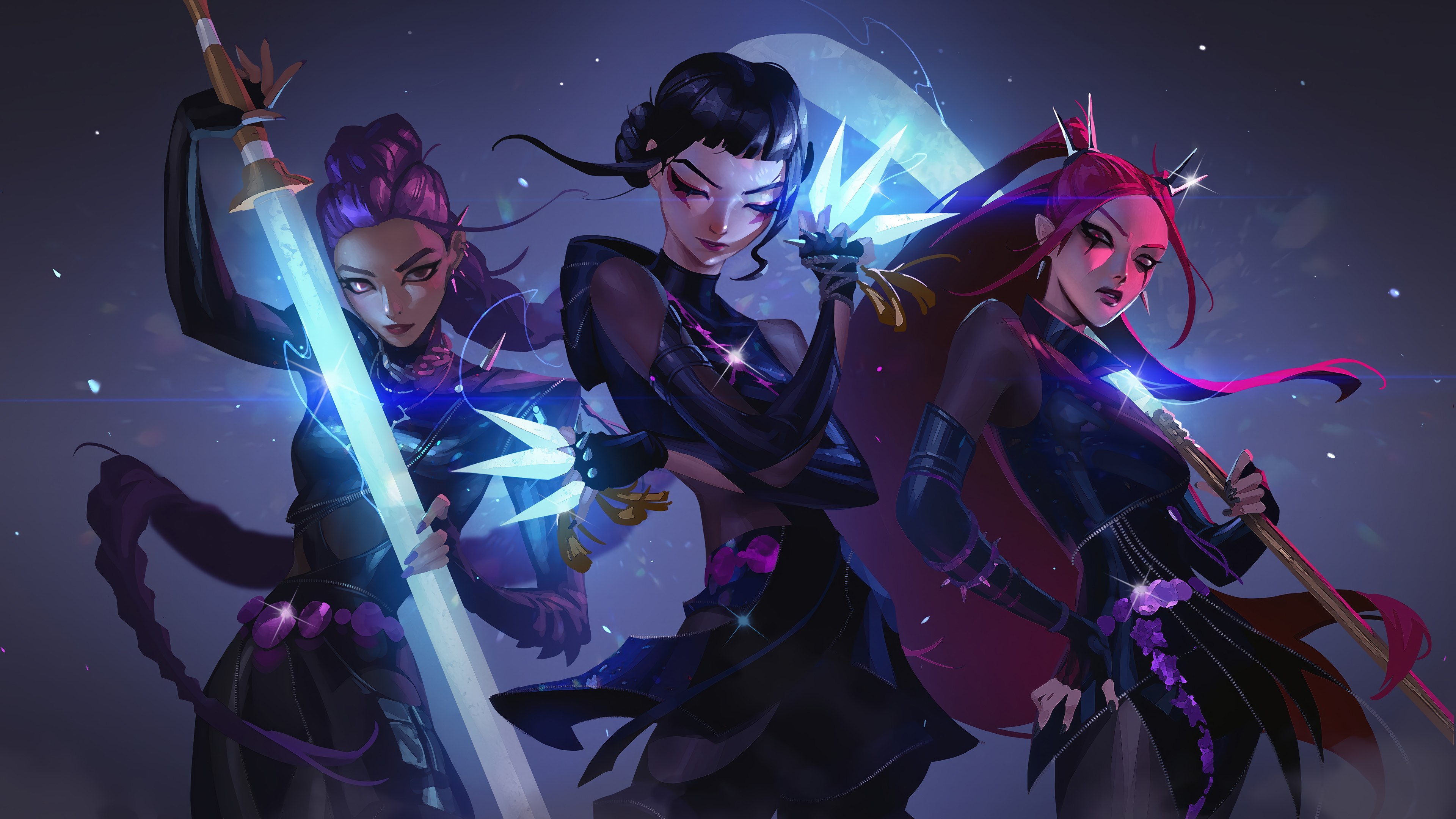 KPop Demon Hunters, Garotas, Huntrix, Rumi (Huntrix), Mira (Huntrix), Zoey (Huntrix)