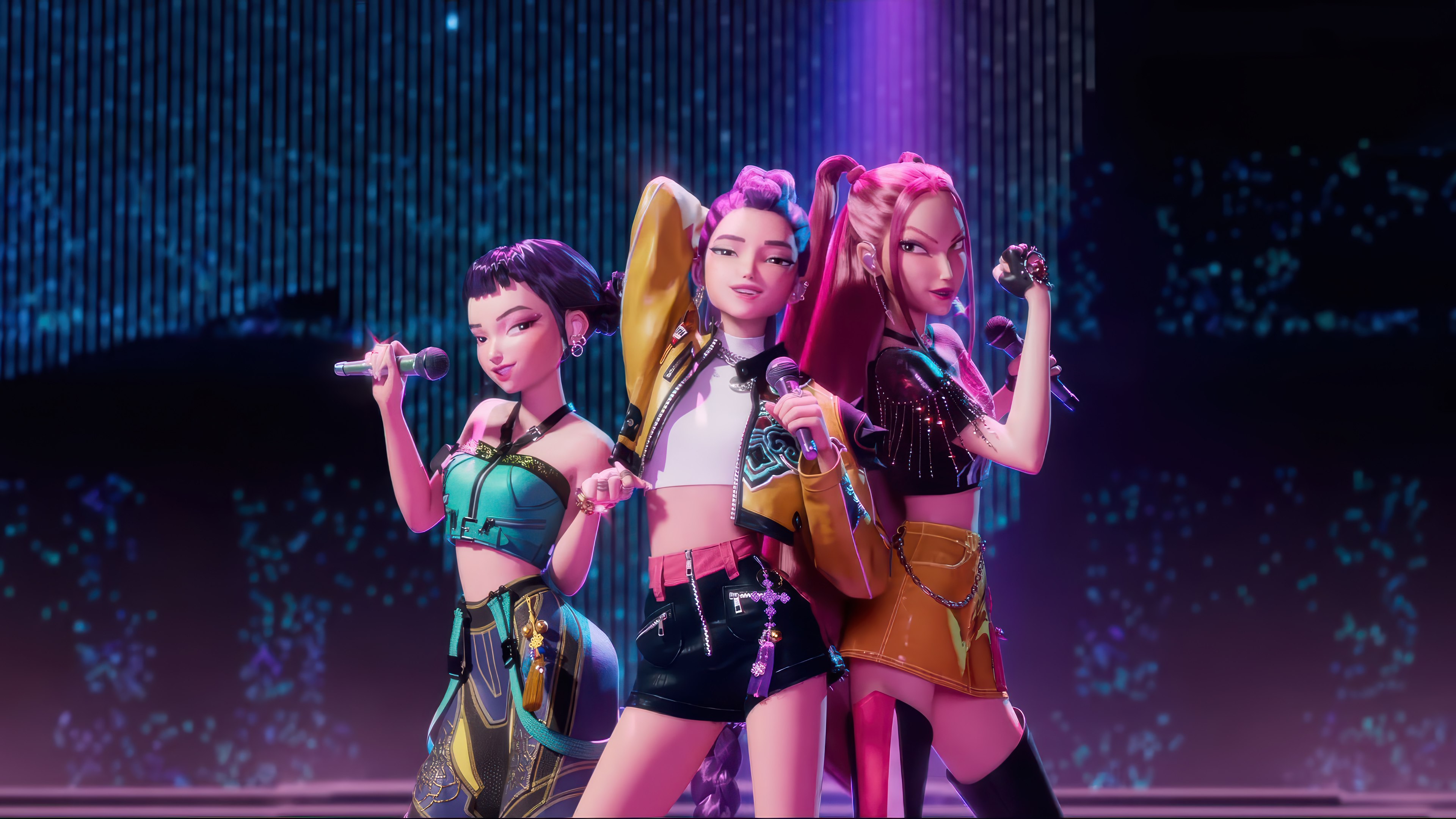 KPop Demon Hunters, Huntrix, Rumi (Huntrix), Mira (Huntrix), Zoey (Huntrix), Grupo de K-pop