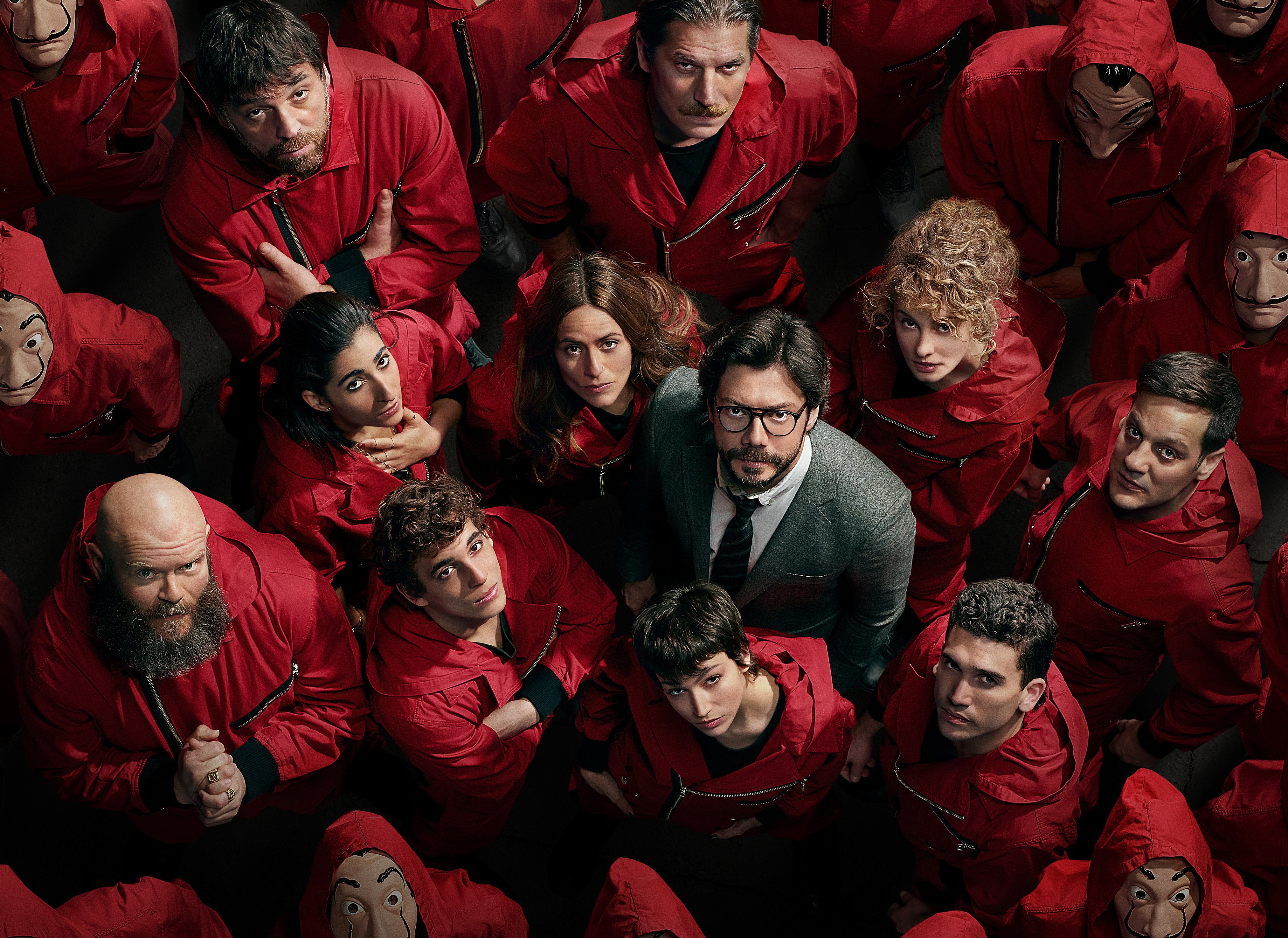La Casa de Papel, Alvaro Morte como O Professor, Ursula Corbero como Tóquio, Série da Netflix, Série espanhola