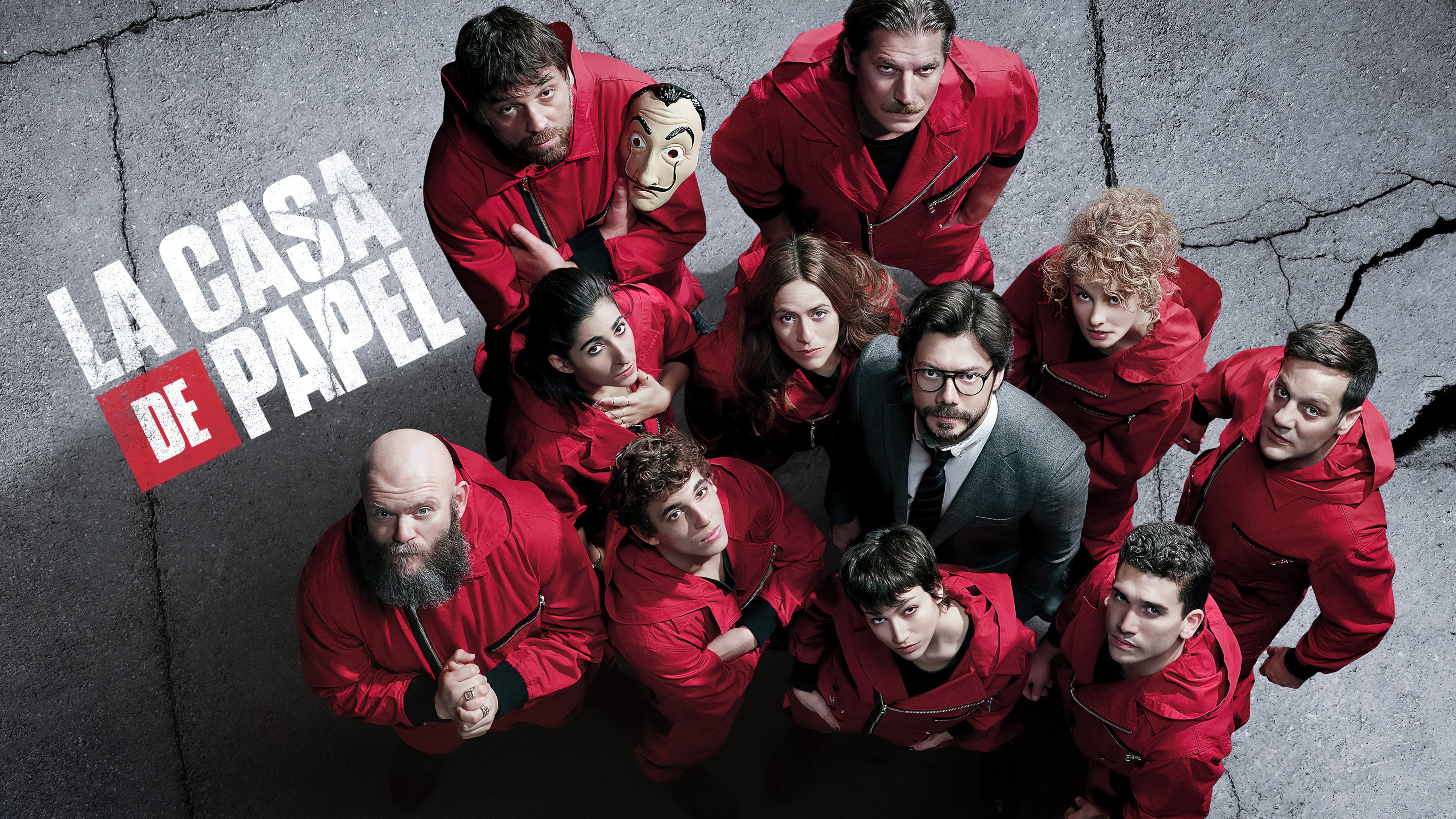 La Casa de Papel, Série de TV, La Casa de Papel, 5K, Alvaro Morte como O Professor, Ursula Corbero como Tóquio