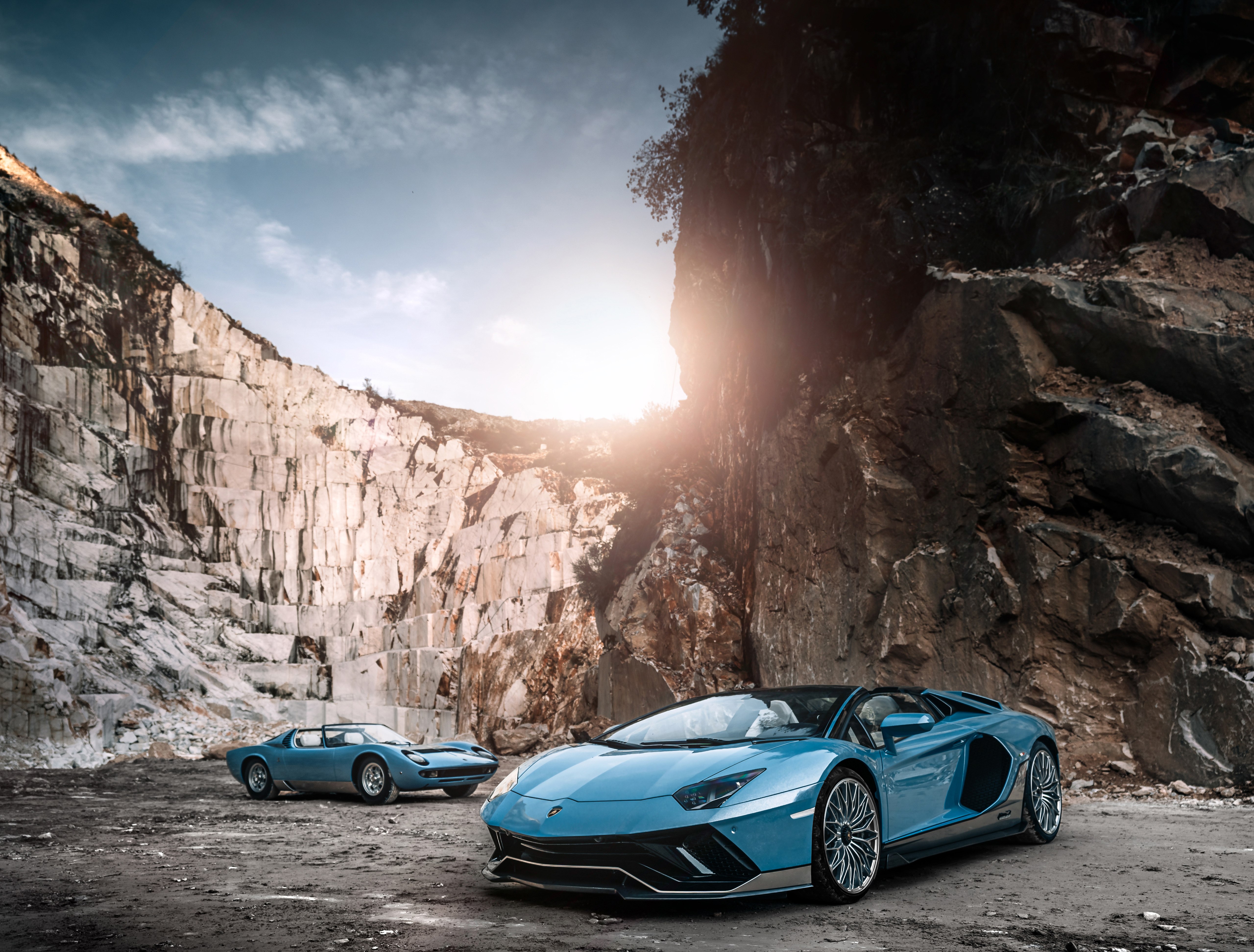 Lamborghini Aventador LP 780-4 Ultimae Miura Roadster, Lamborghini Miura Roadster 1968, 2023, 5K