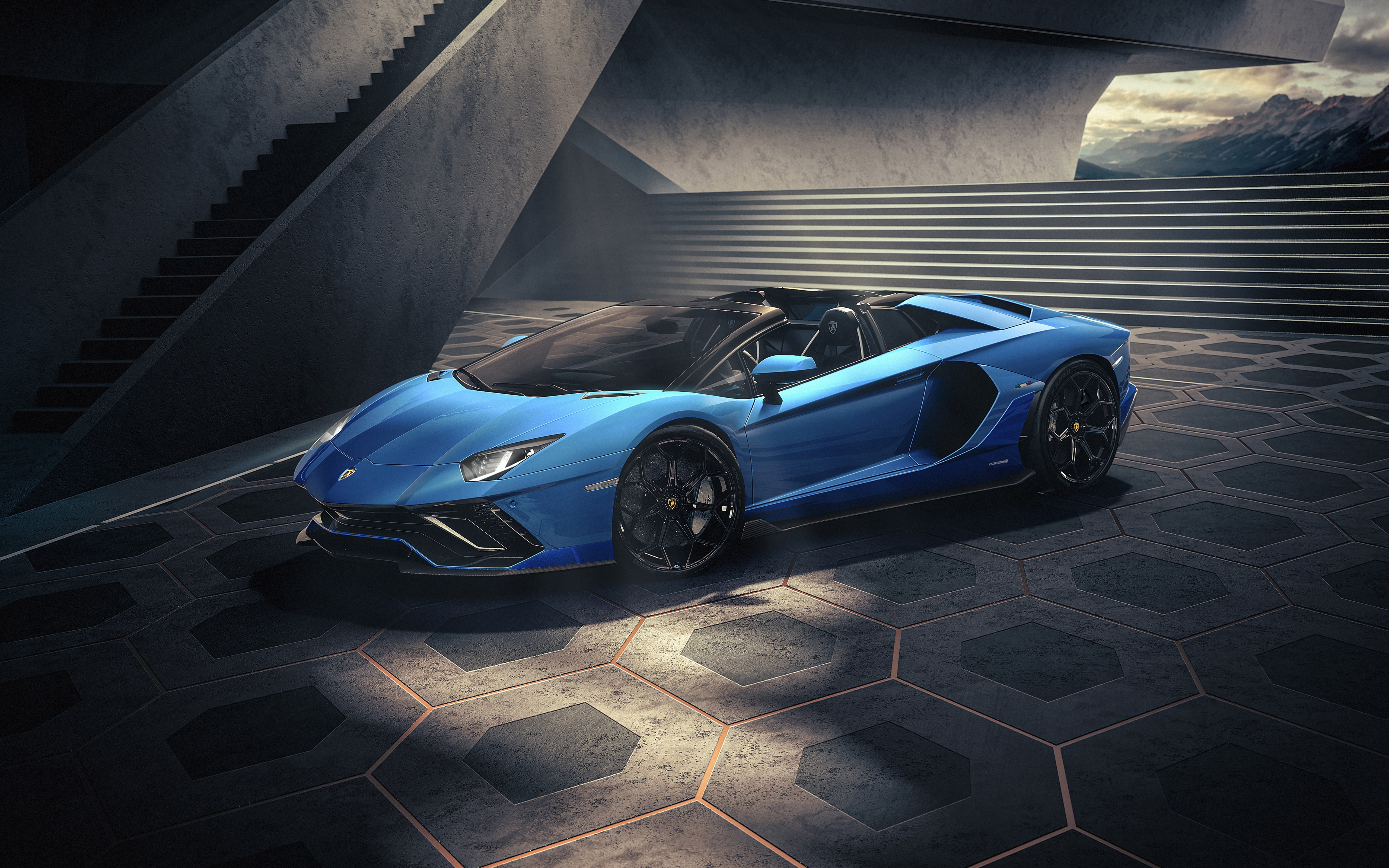 Lamborghini Aventador LP 780-4 Ultimae Roadster, Supercarros, 2021, 5K