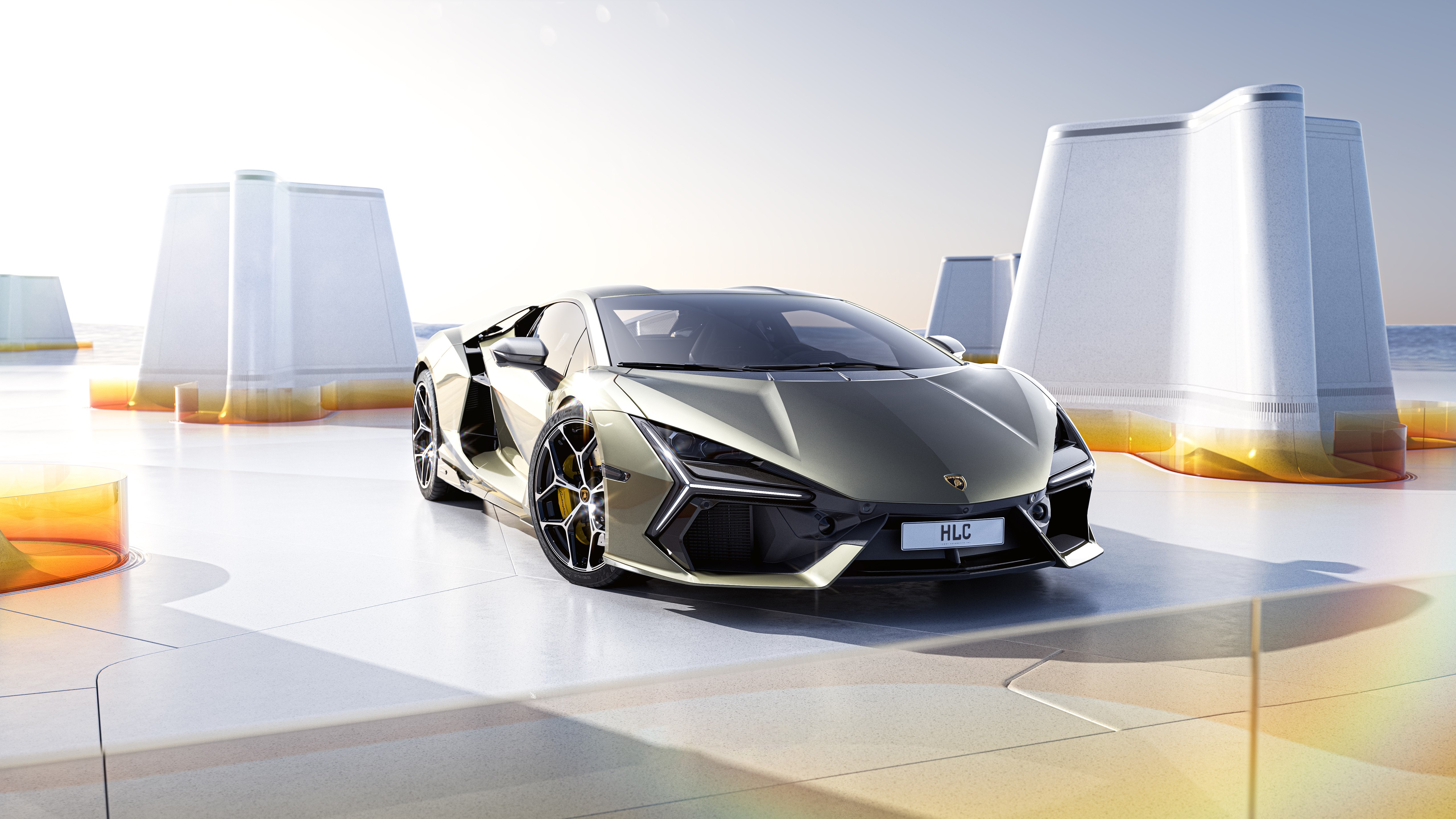 Lamborghini Revuelto, CGI, 5K, Estética, Esportivo híbrido
