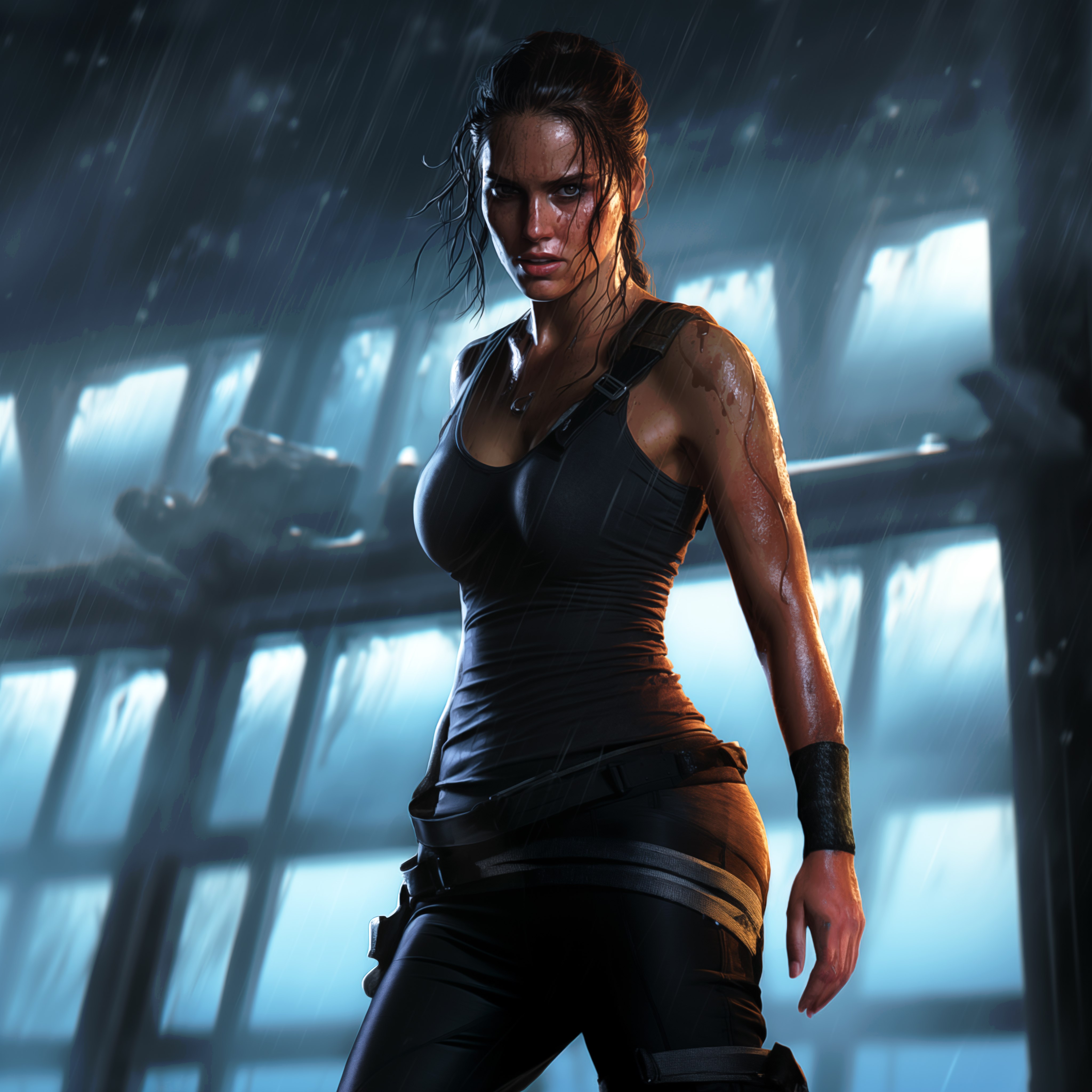 Lara Croft, Tomb Raider, Arte de IA