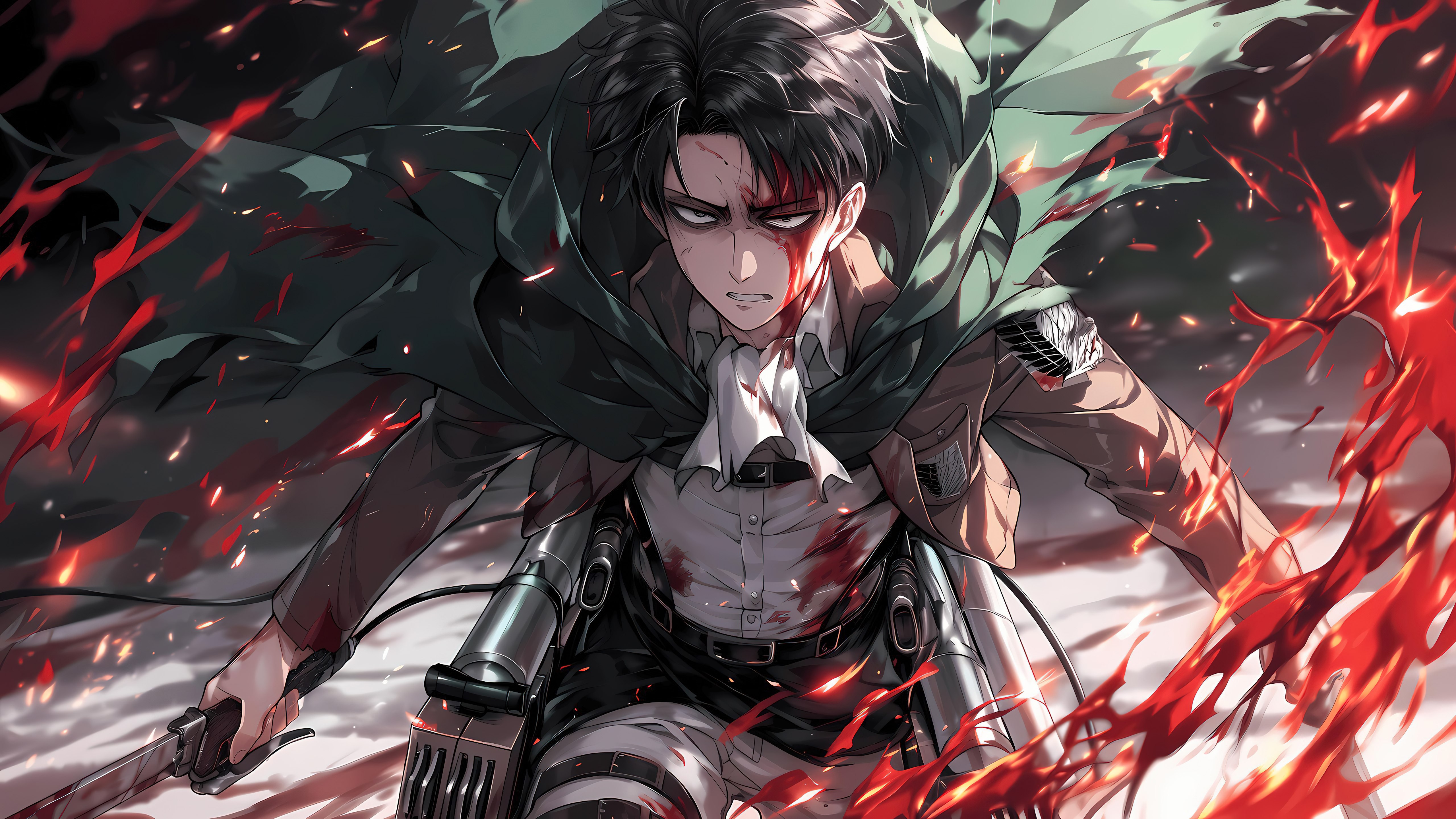 Levi Ackerman, Arte de IA, Attack on Titan, 5K