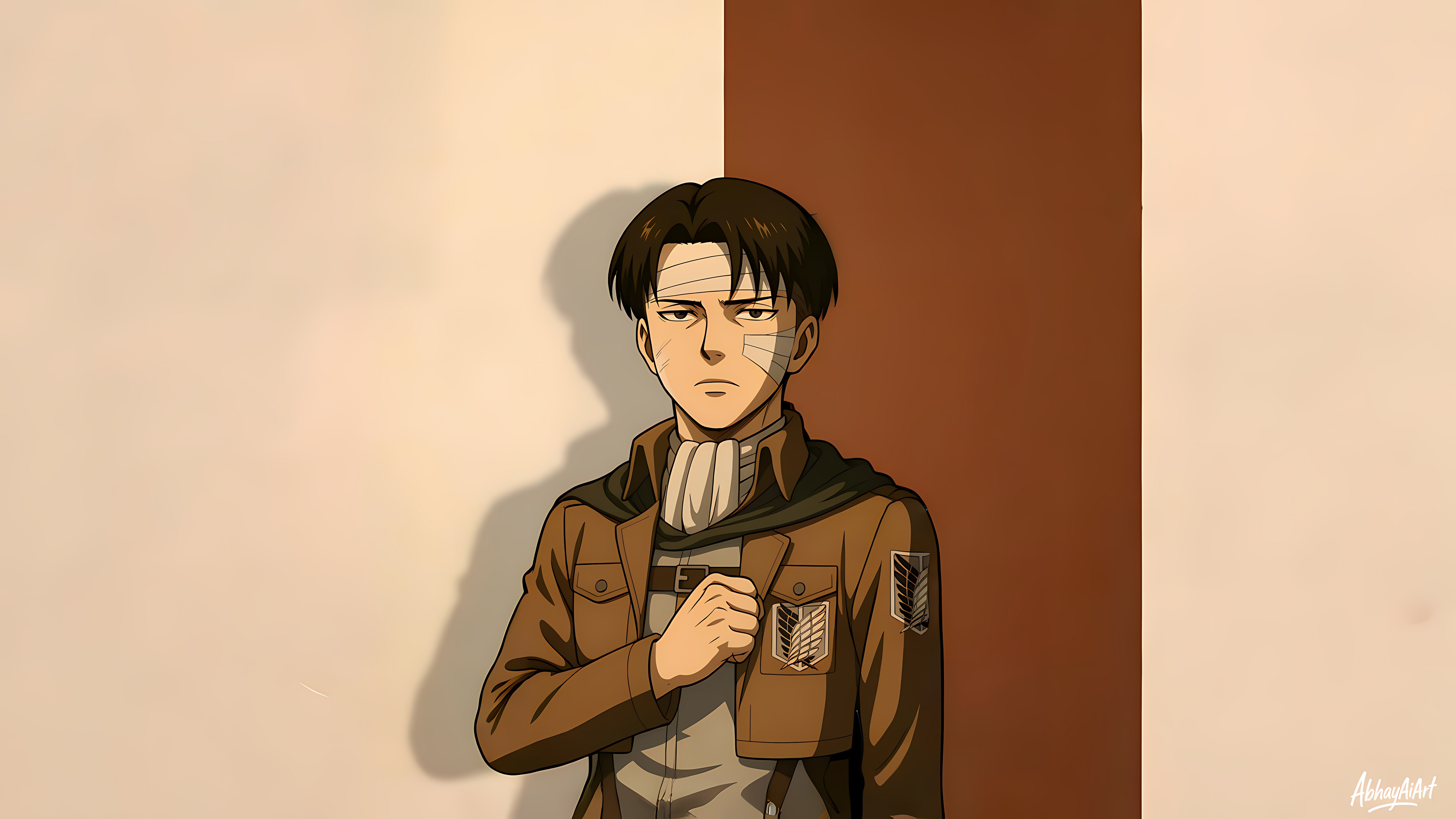 Levi Ackerman, 8K, Attack on Titan, Tropa de Exploração, Minimalista, 5K