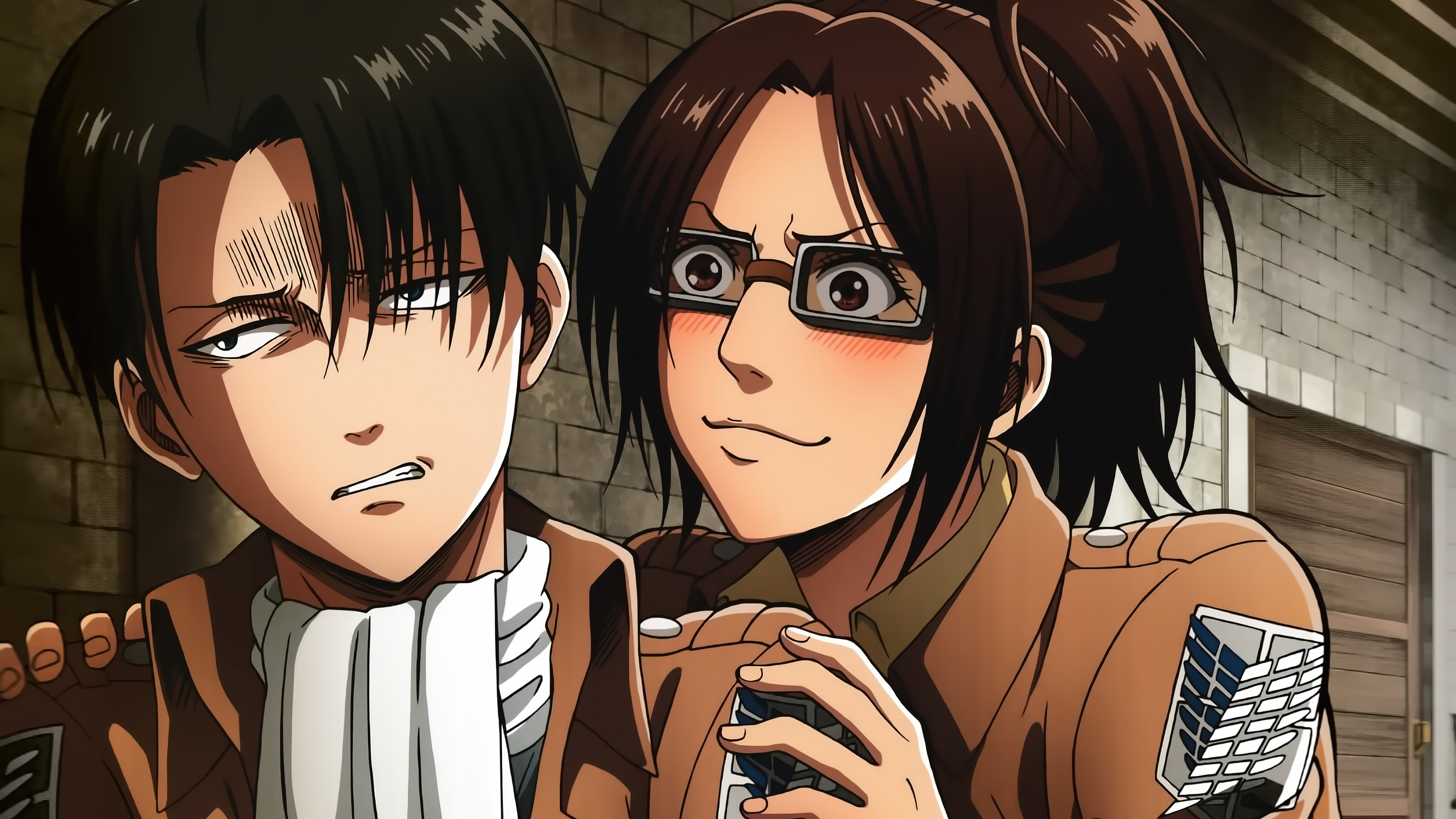 Levi Ackerman, Hange Zoe, Attack on Titan, 5K
