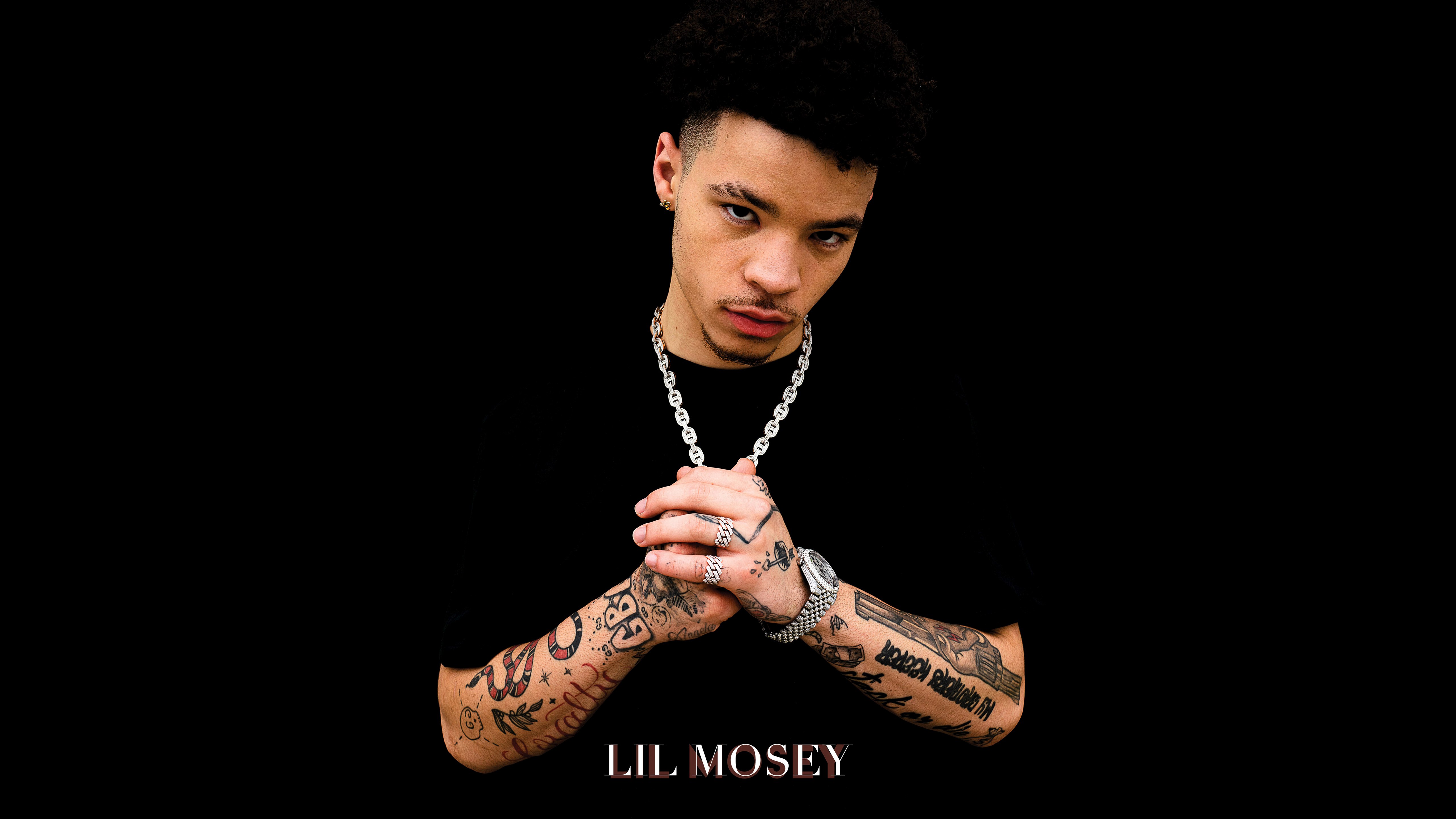 Lil Mosey, Fundo preto, 5K, Rapper americano, AMOLED