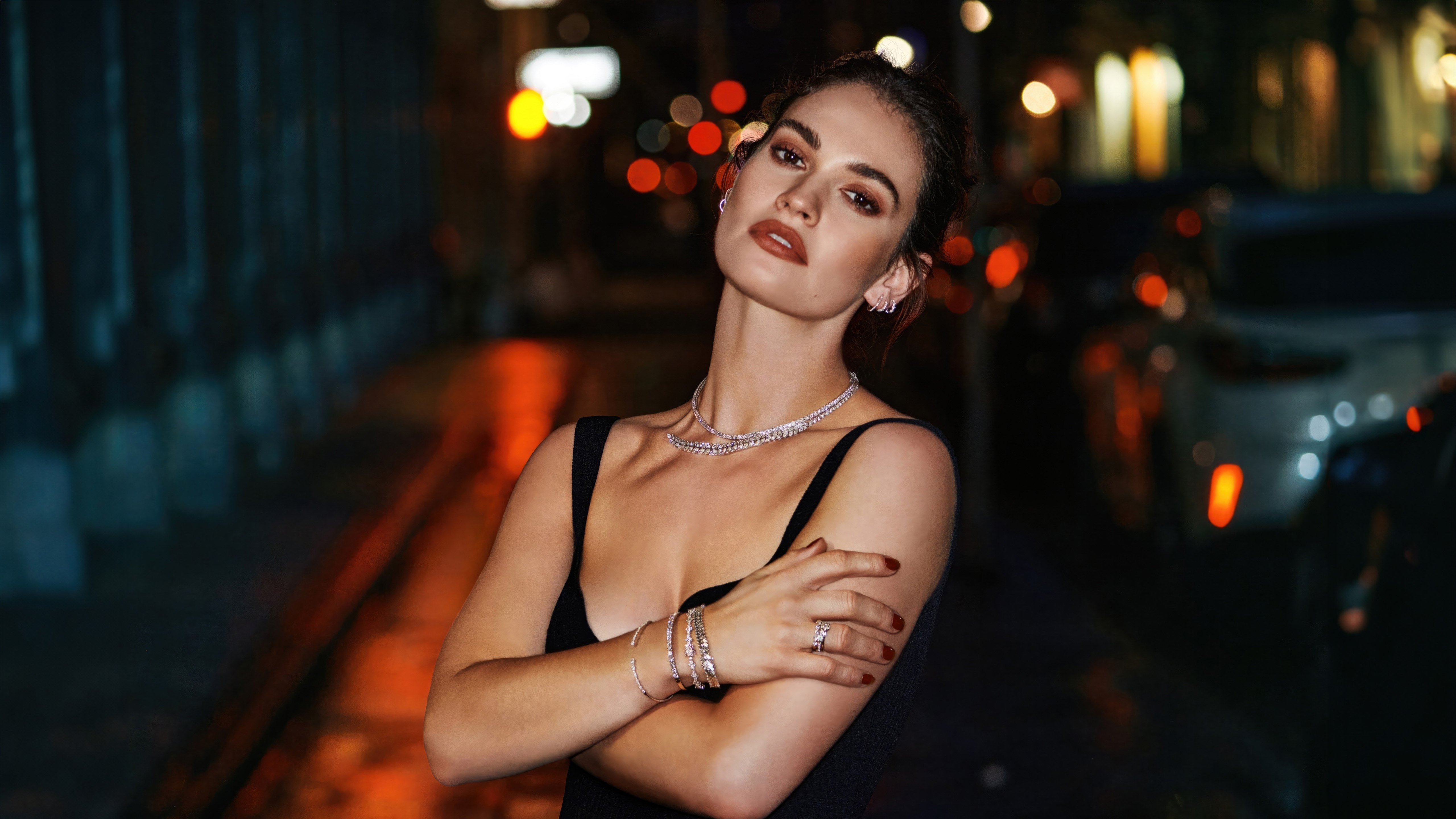 Lily James, Atriz inglesa, Ensaio fotográfico, 5K
