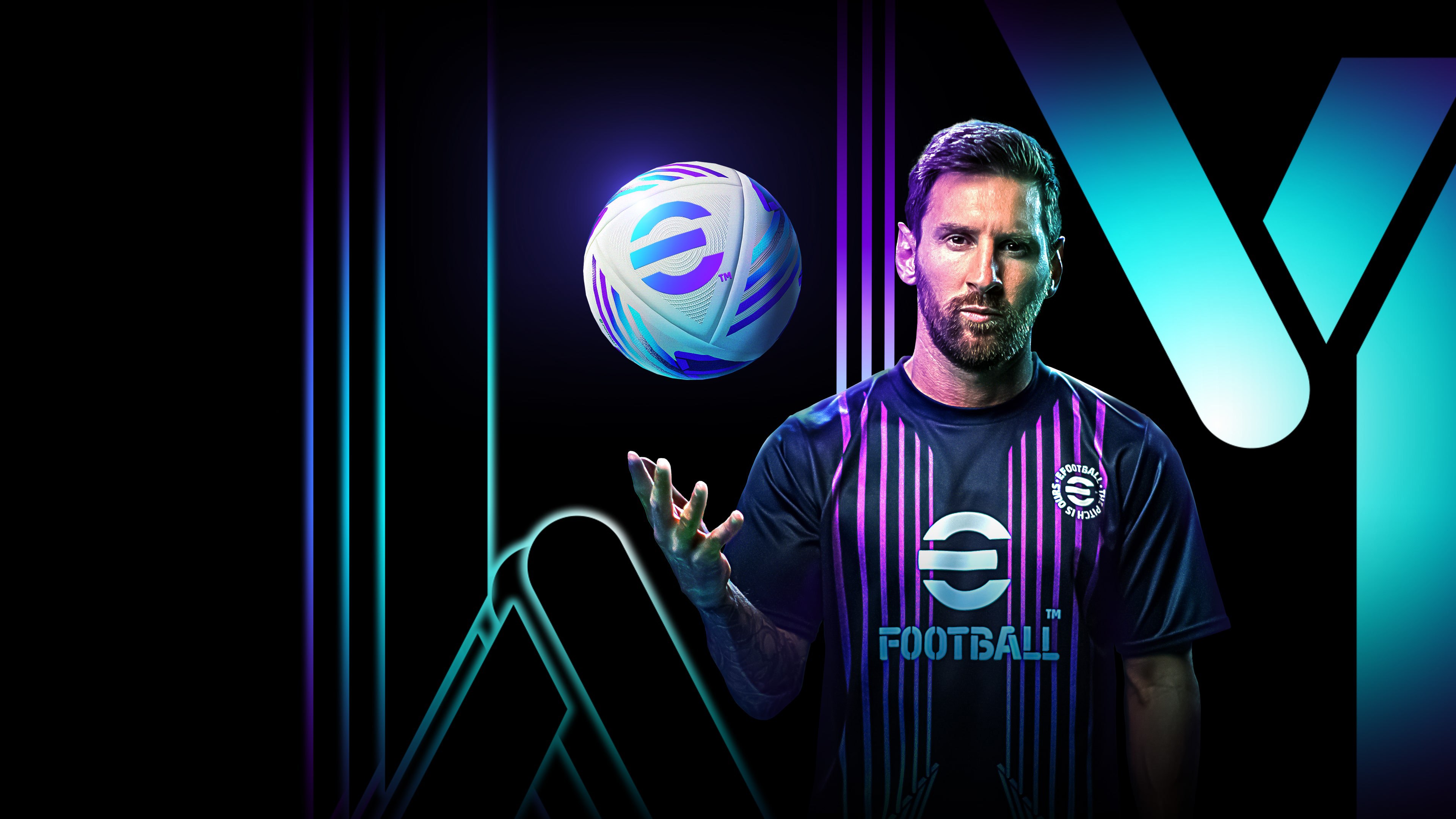 Lionel Messi, eFootball 2024, Videogame, Neon, Futebol