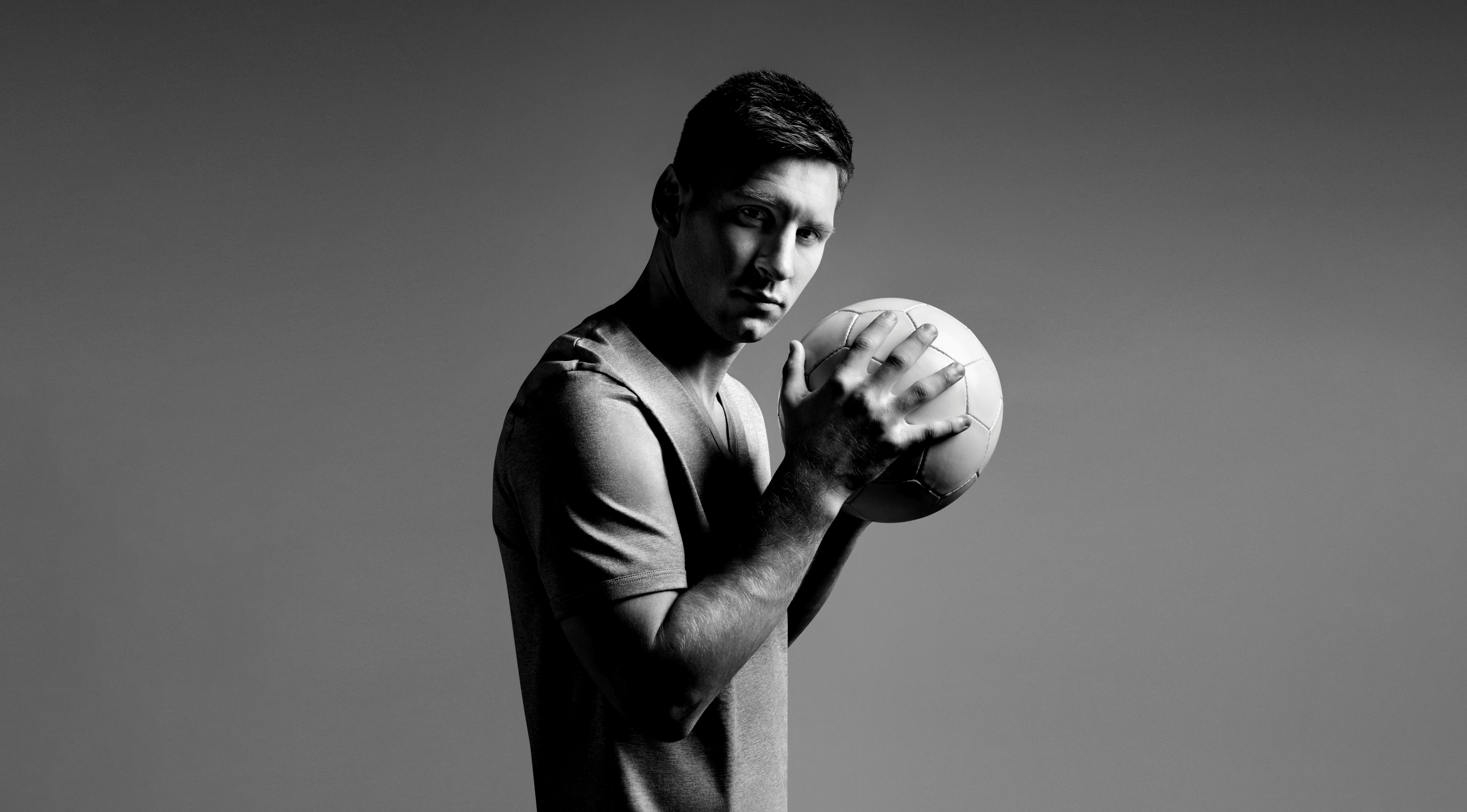 Lionel Messi, Monocromático, Jogador de futebol argentino, 5K