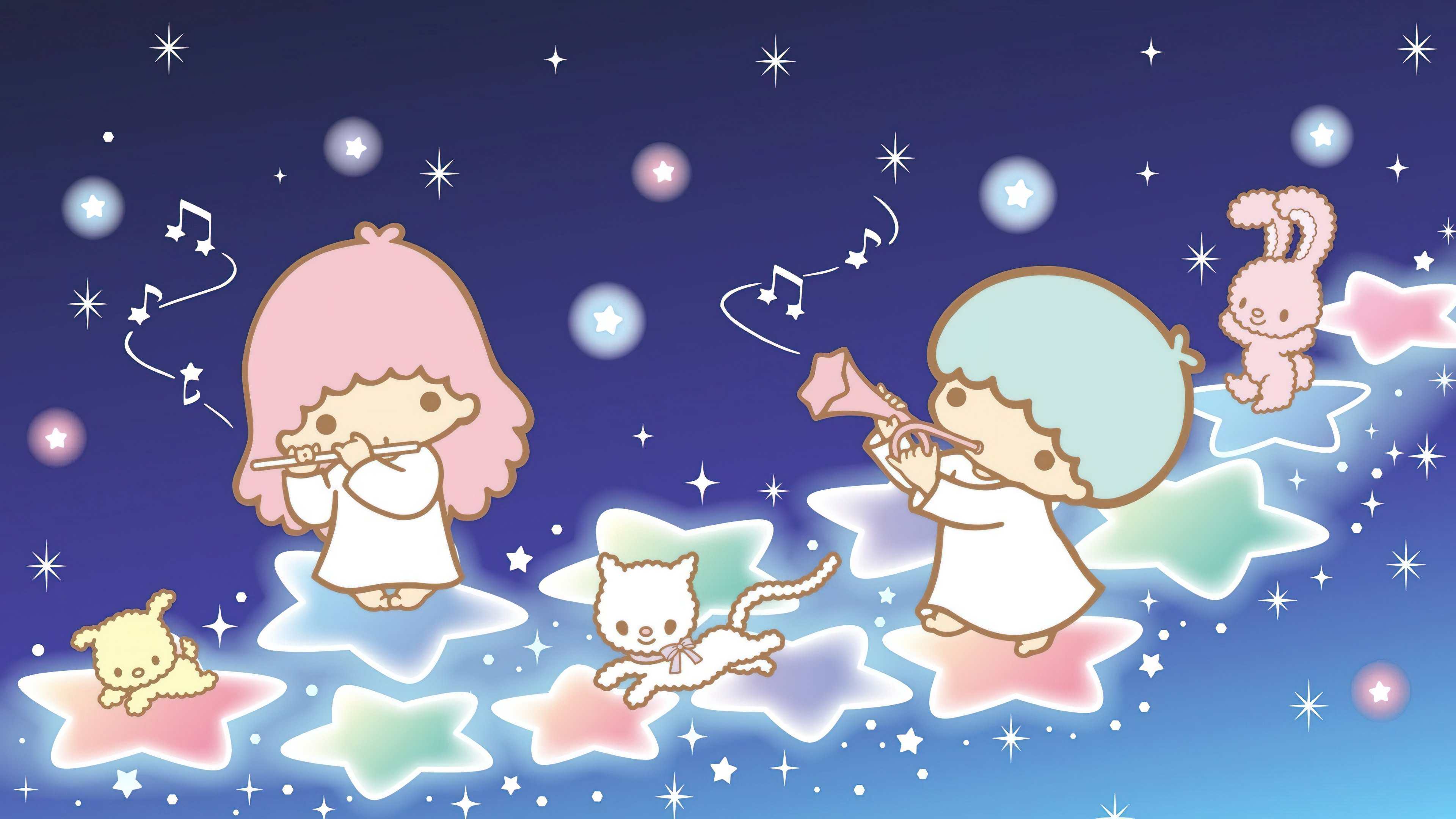 Little Twin Stars, Céu estrelado, Kiki and Lala, Desenho animado, Sanrio