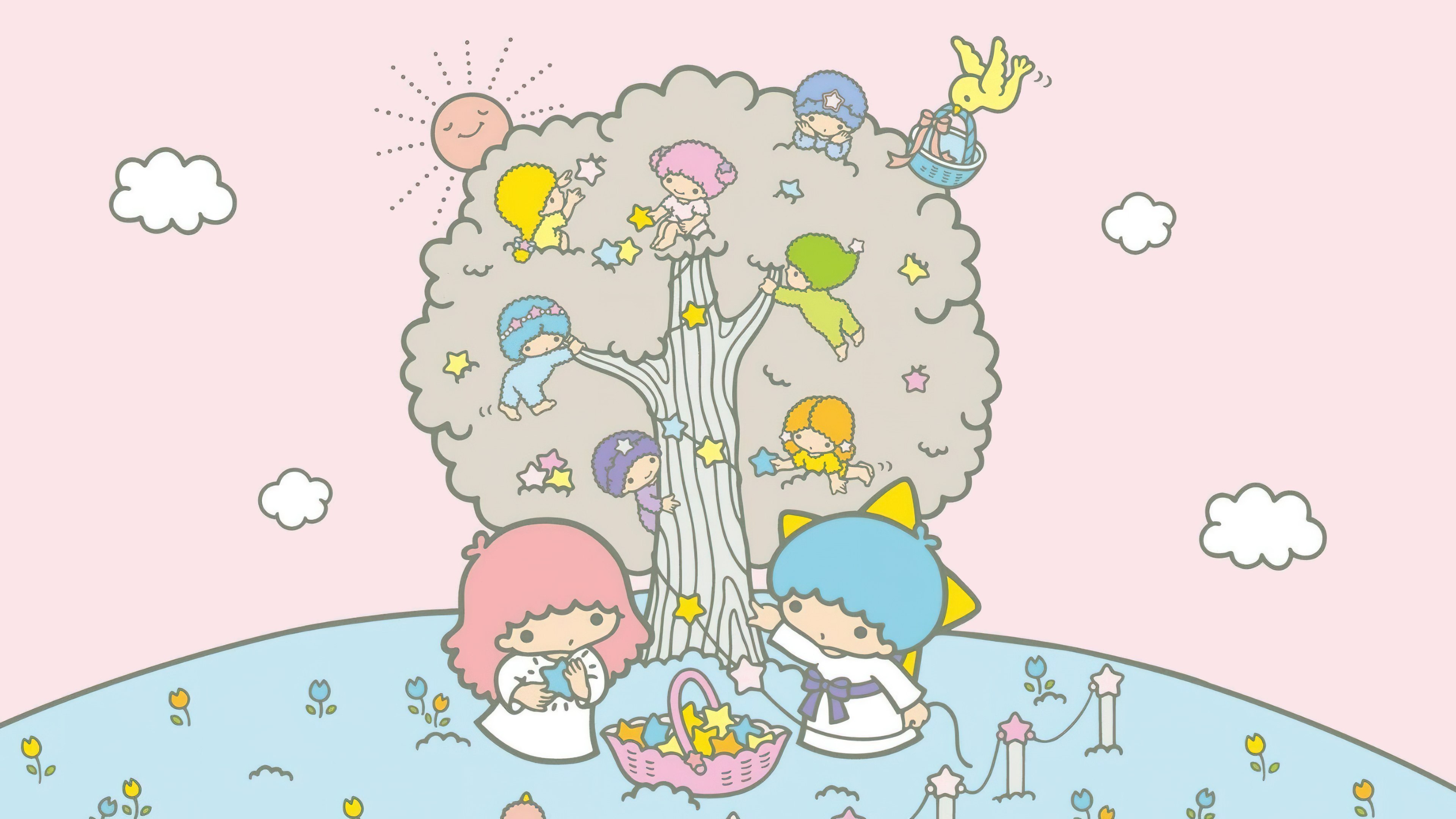 Little Twin Stars, Kiki and Lala, Pastel, Estética, Desenho animado, Sanrio