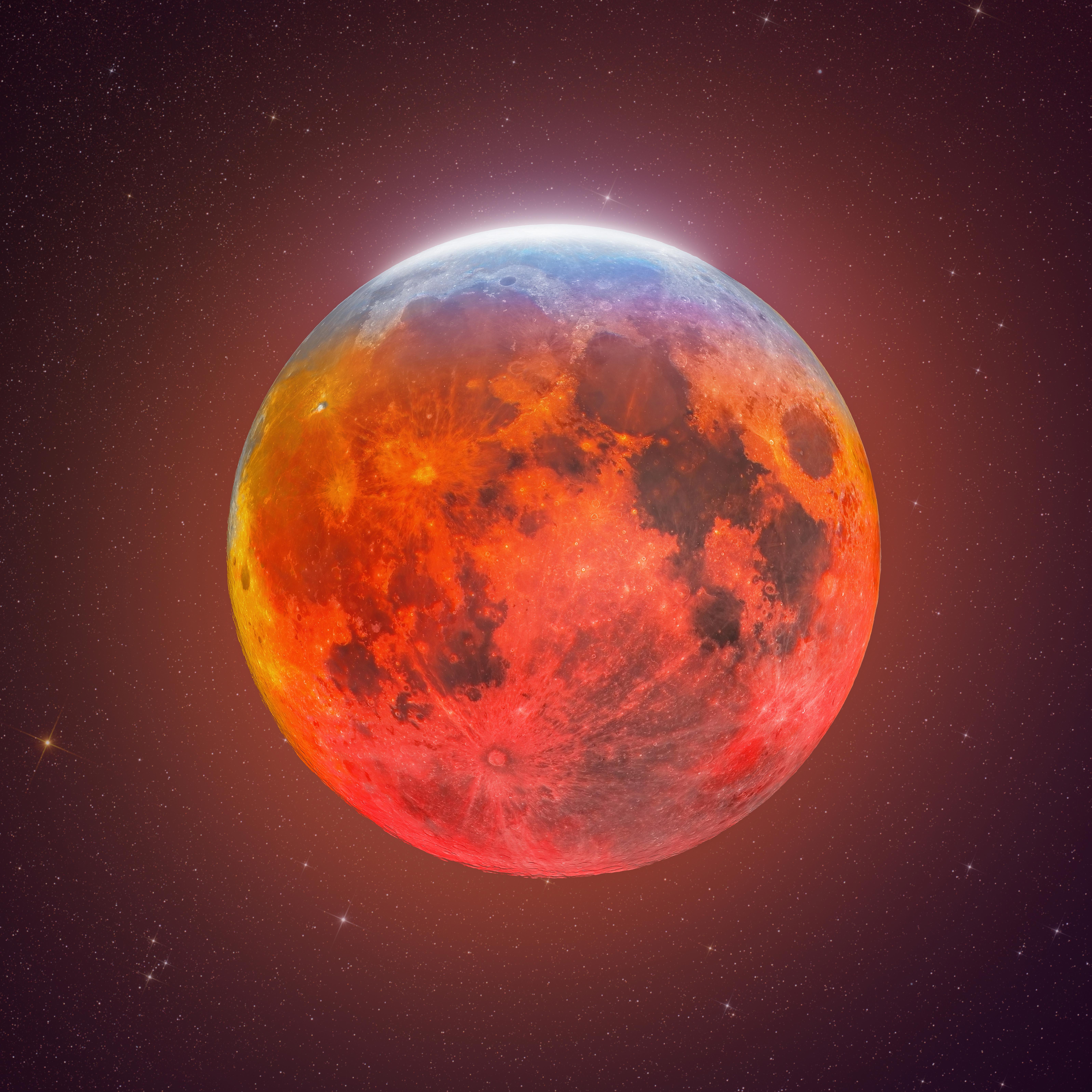 Lua de sangue, Eclipse lunar, Composição, 5K