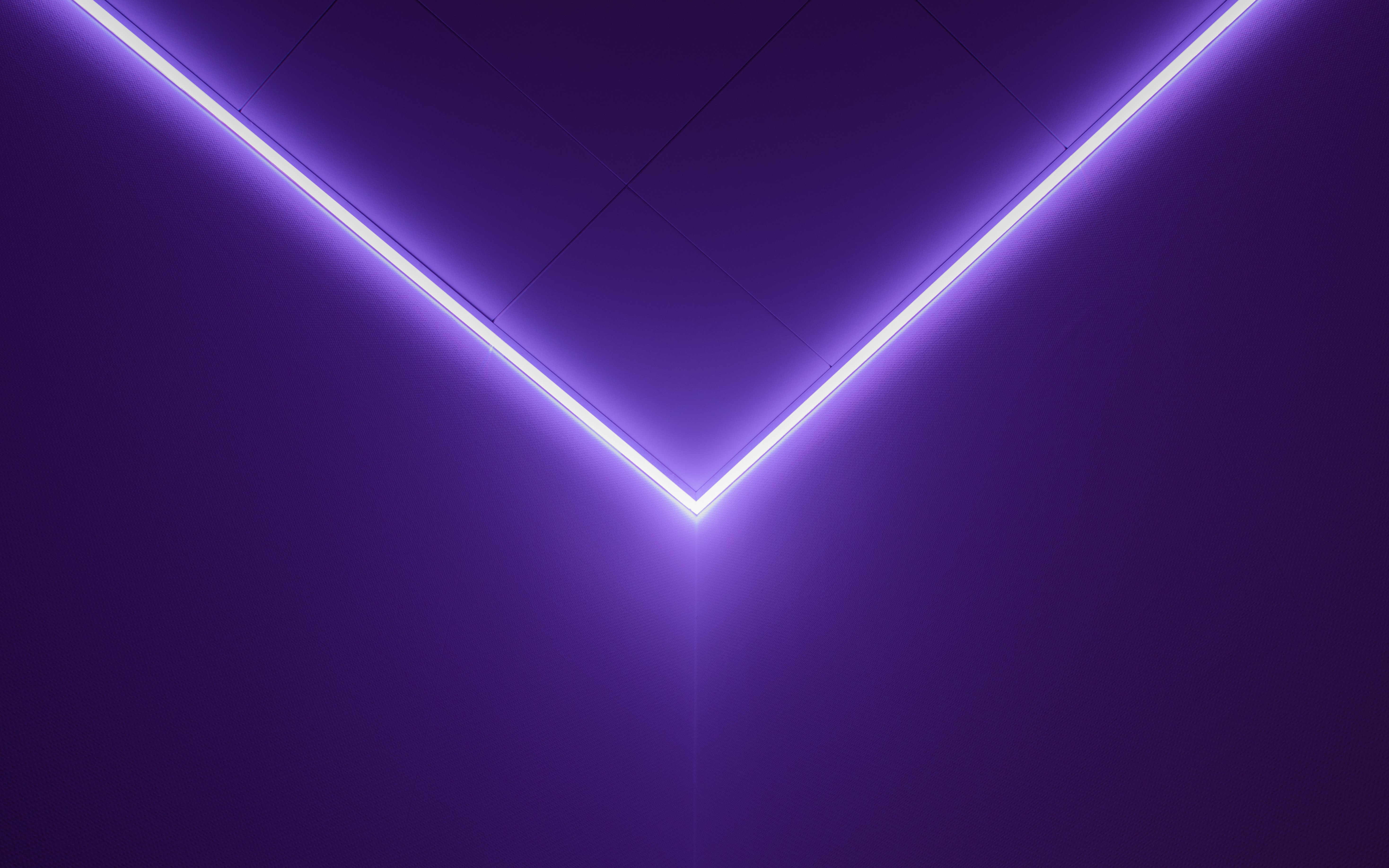 Luz roxa, Geométrico, Linhas brilhantes, Minimalista, 5K
