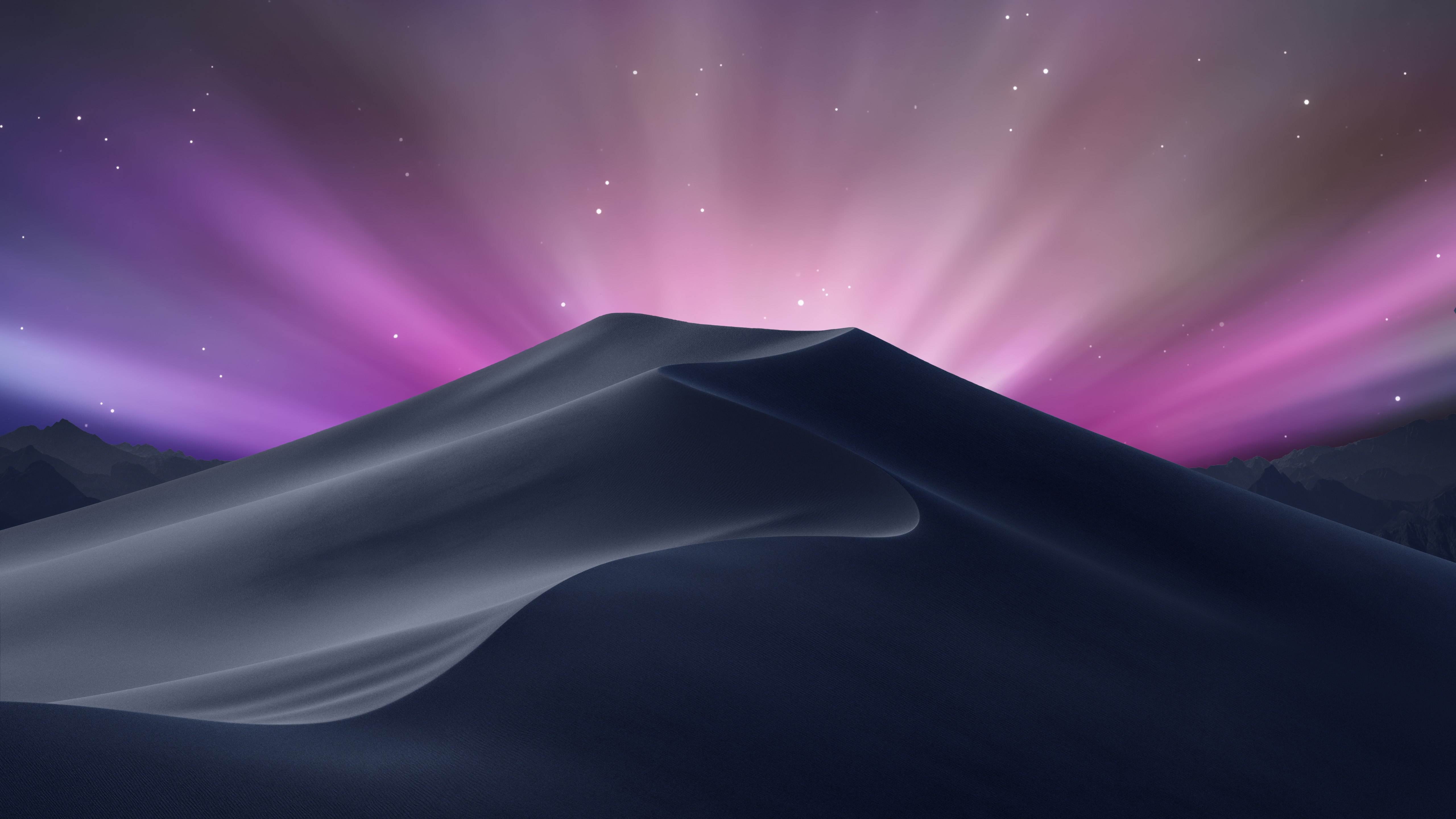 macOS Mojave, Estética, OS X Leopard, Céu de aurora, Deserto, Stock