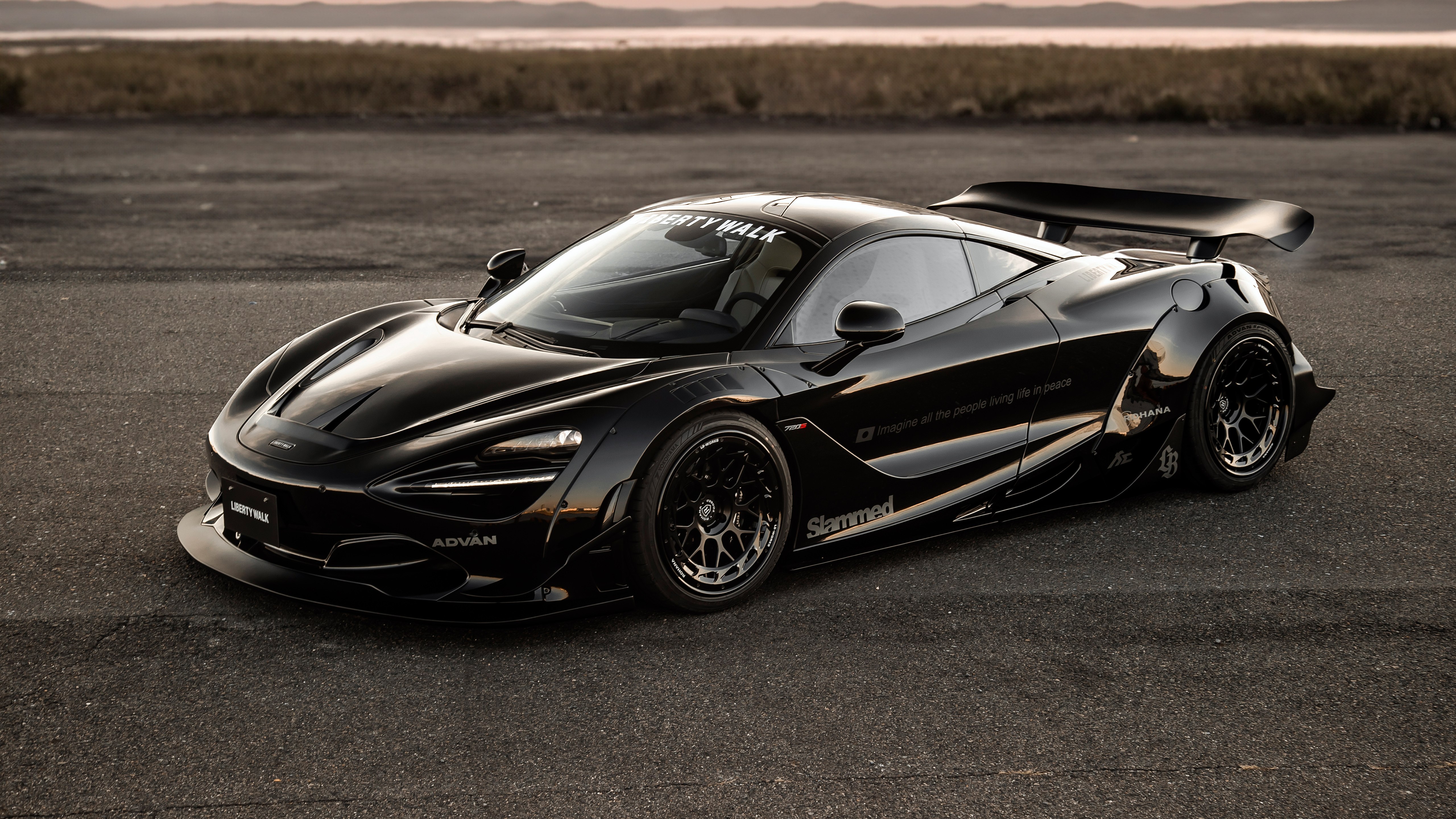 McLaren 720S, Carros pretos, 5K