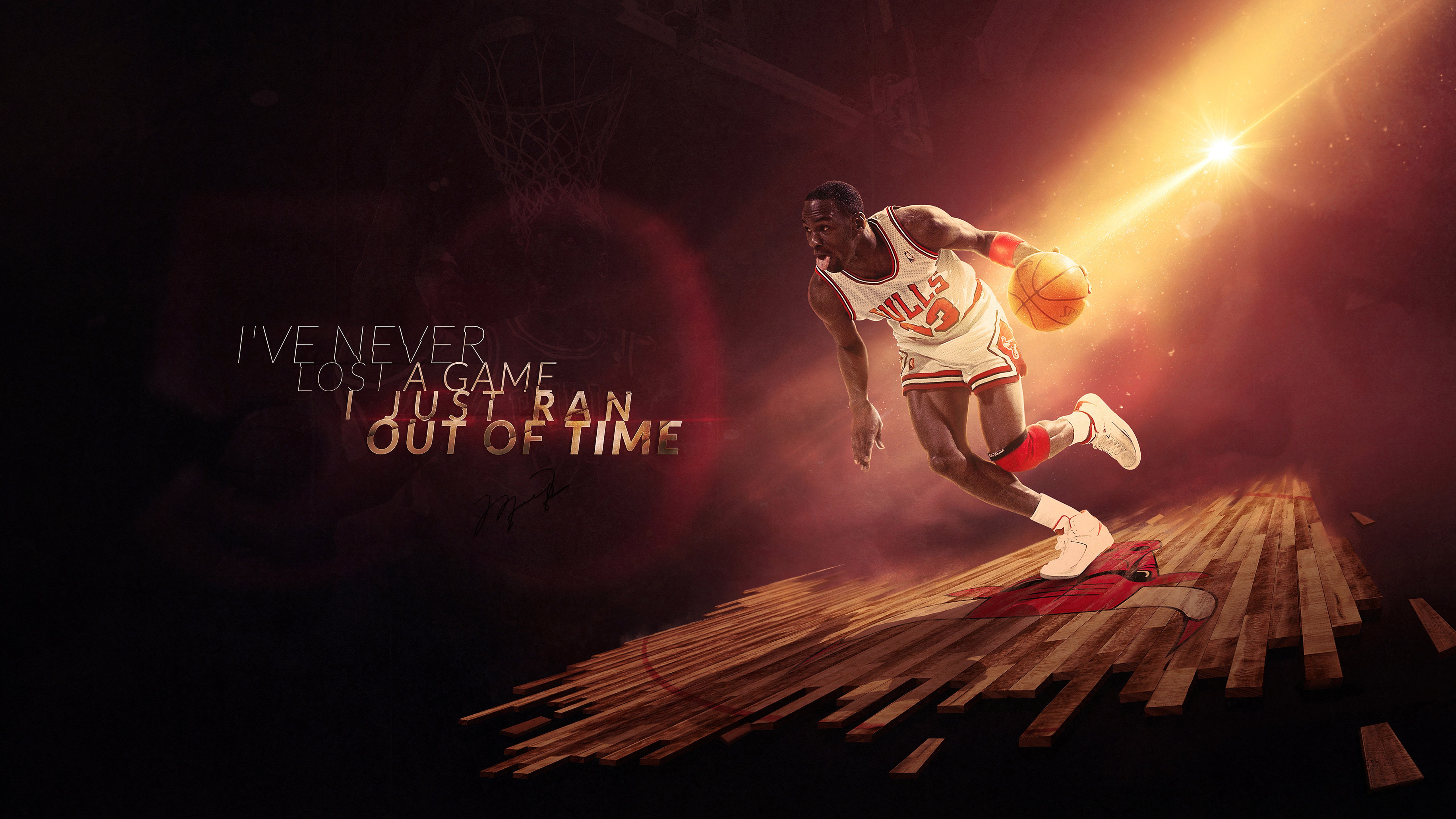 Michael Jordan, Frases populares, Jogador de basquete, 5K