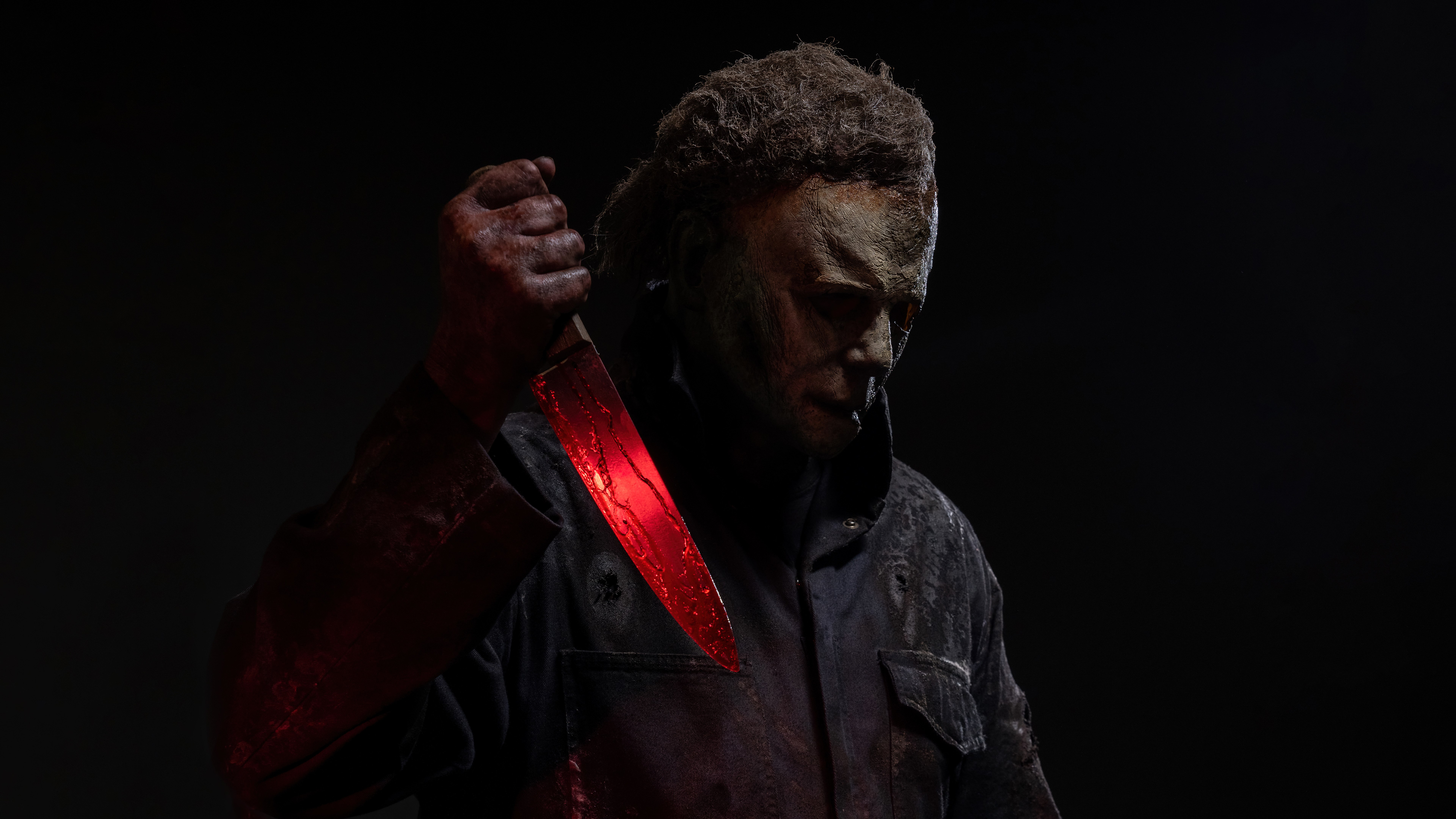 Michael Myers, Assustador, Noite de Halloween, Fundo escuro, Assustador, 5K, 8K