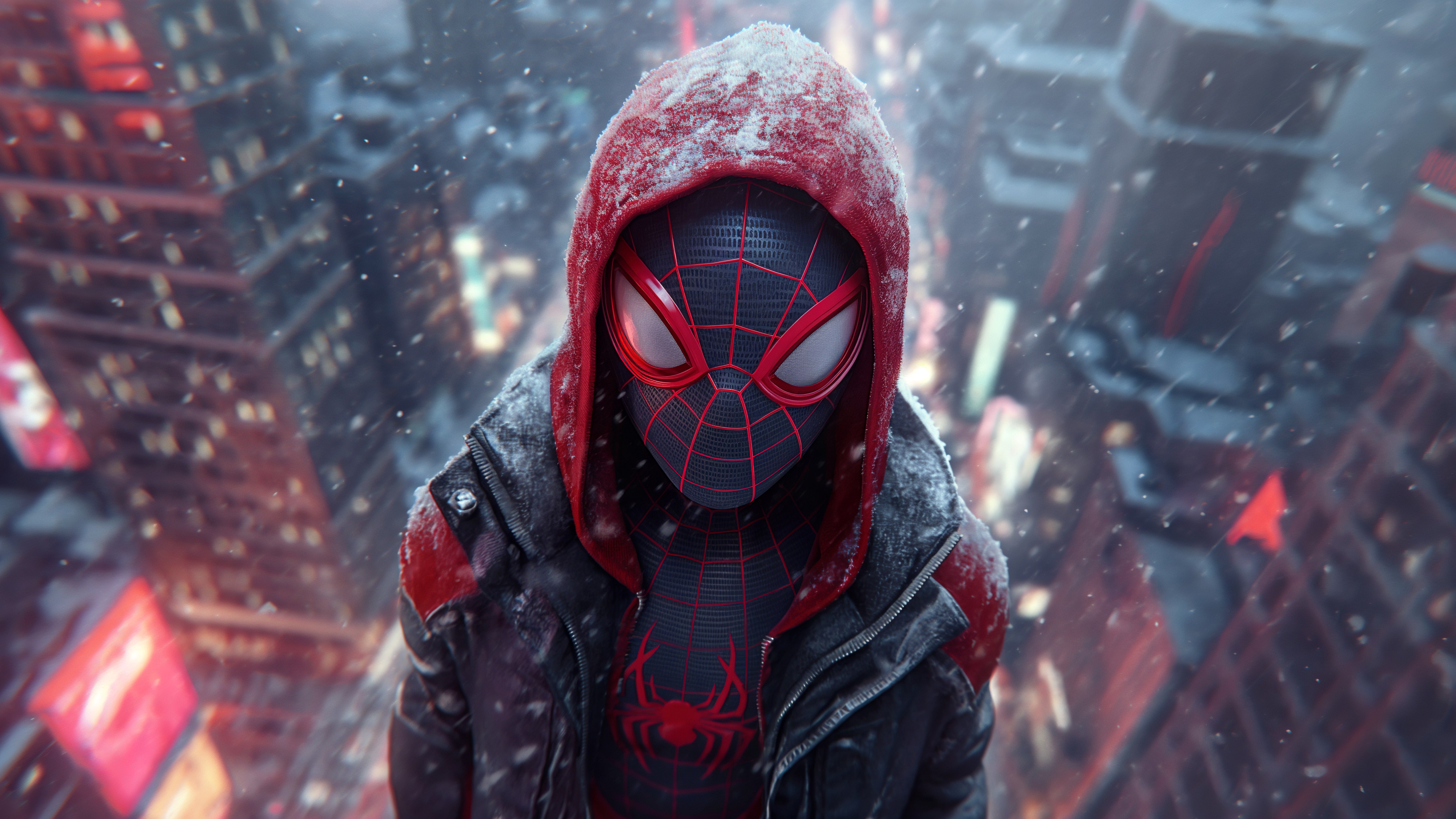 Miles Morales, Nevasca, 5K, Fan Art
